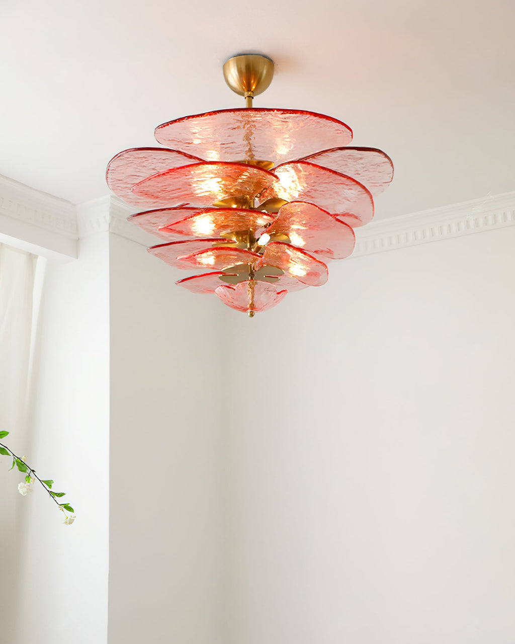 Люстра Petals Gold Murano