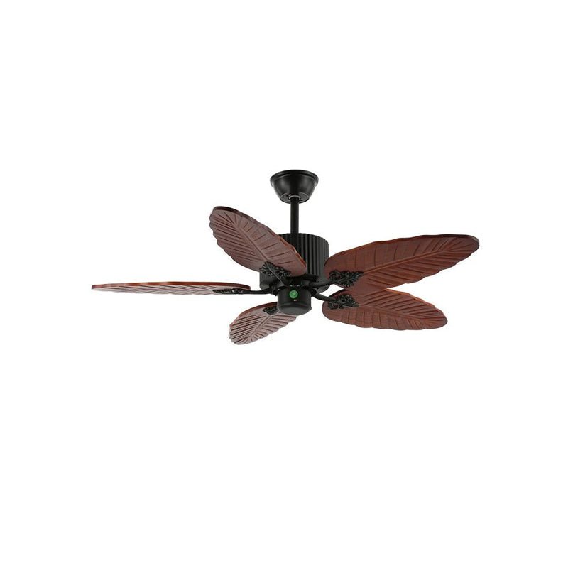 Banana Wood Leaves Ceiling Fan Light - Vakkerlight
