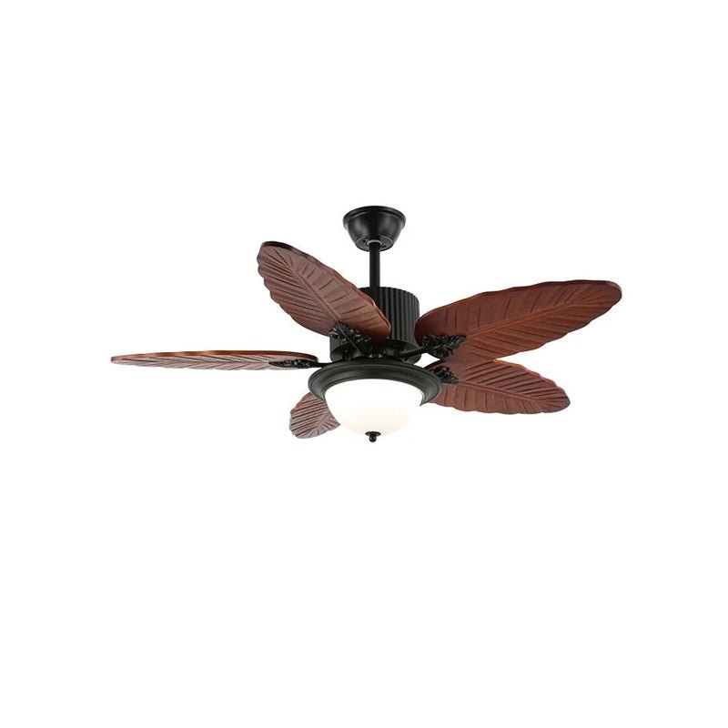 Banana Wood Leaves Ceiling Fan Light - Vakkerlight