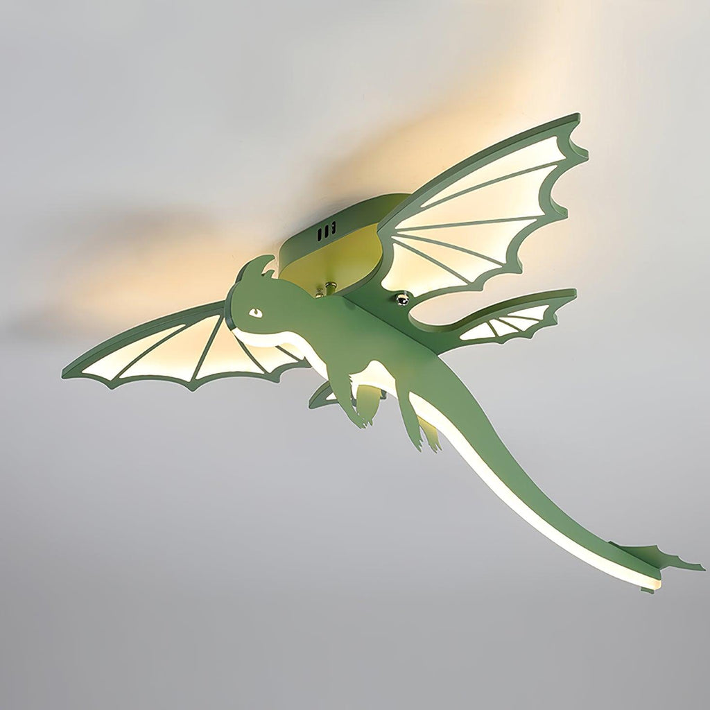 Green Dinosaur Ceiling Light - Vakkerlight