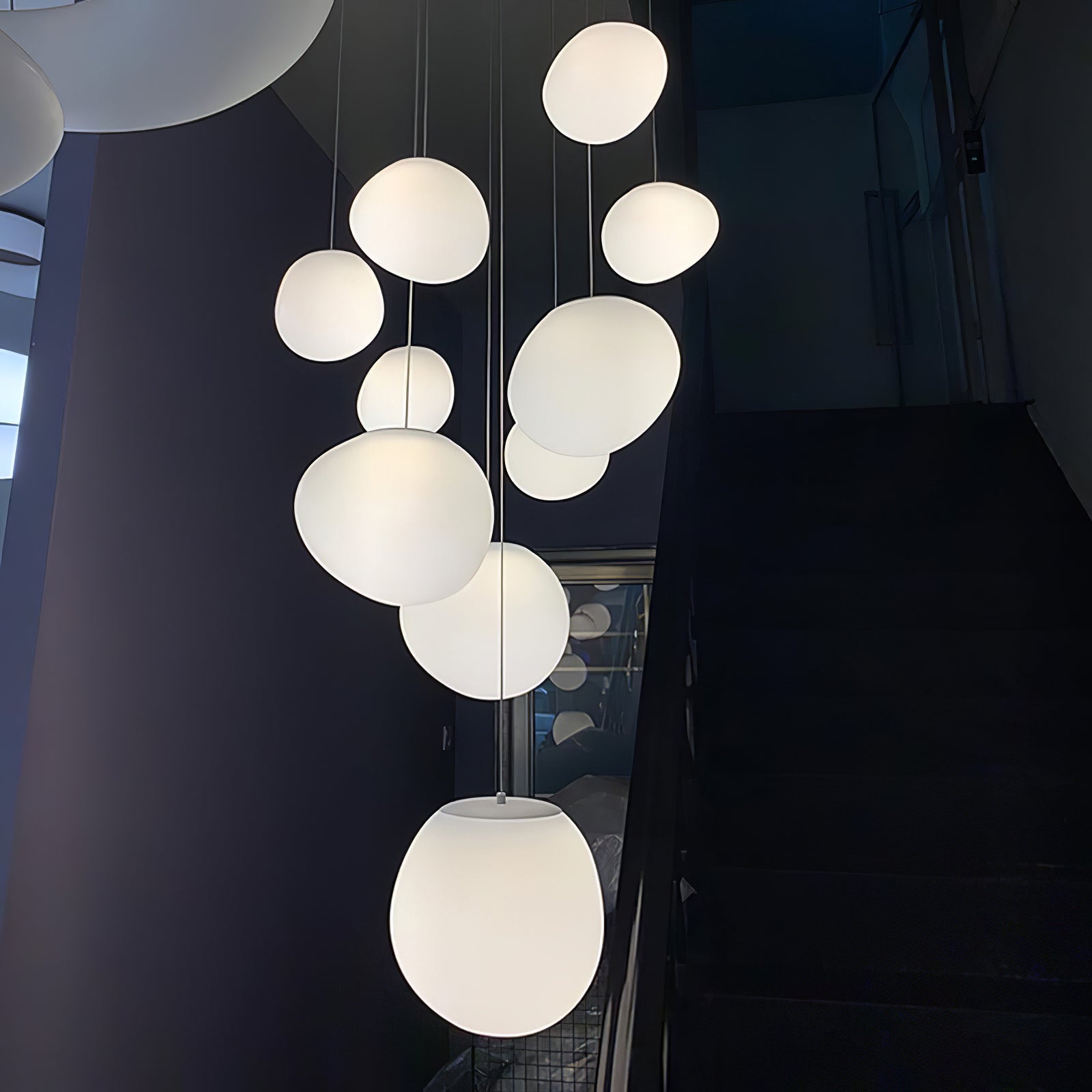 Gregg Stone Shape Glass Pendant Light