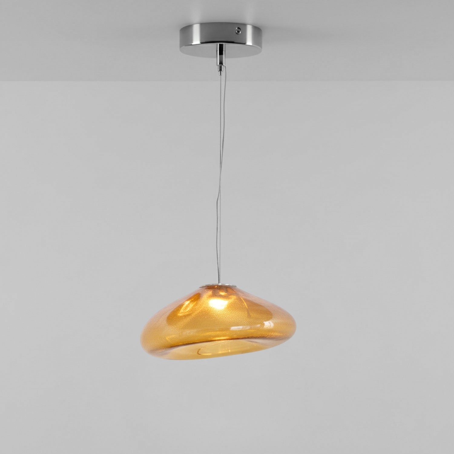 Blown Glass Mesh Pendant Light - DEPRIMO