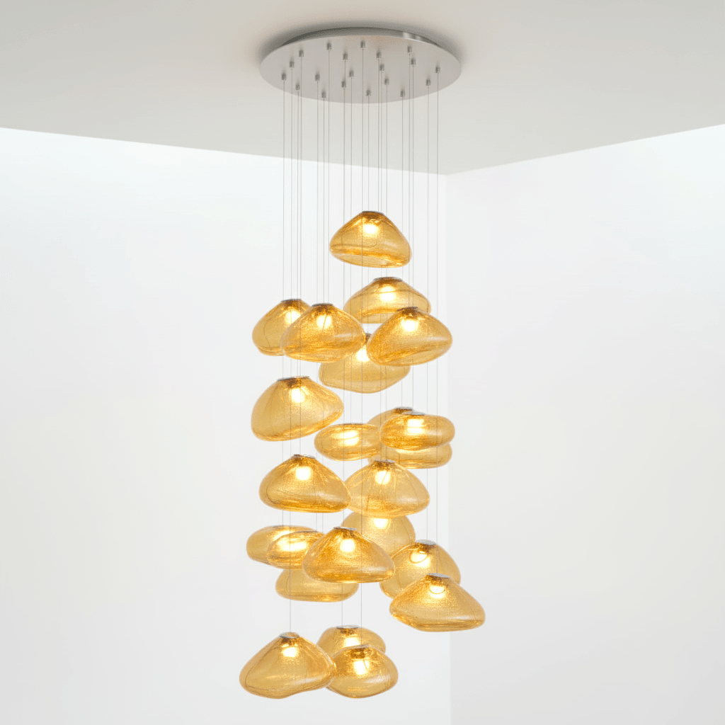 Blown Glass Mesh Pendant Light - DEPRIMO