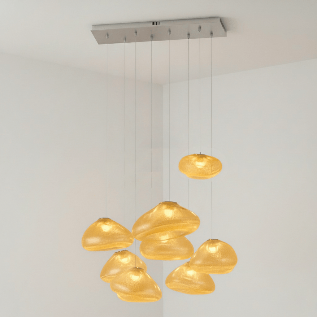 Blown Glass Mesh Pendant Light - DEPRIMO