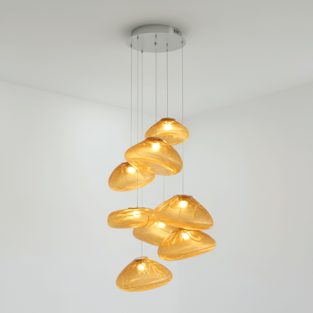 Blown Glass Mesh Pendant Light - DEPRIMO