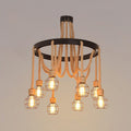 Hemp Rope Industrial Starfall Chandelier - Vakkerlight