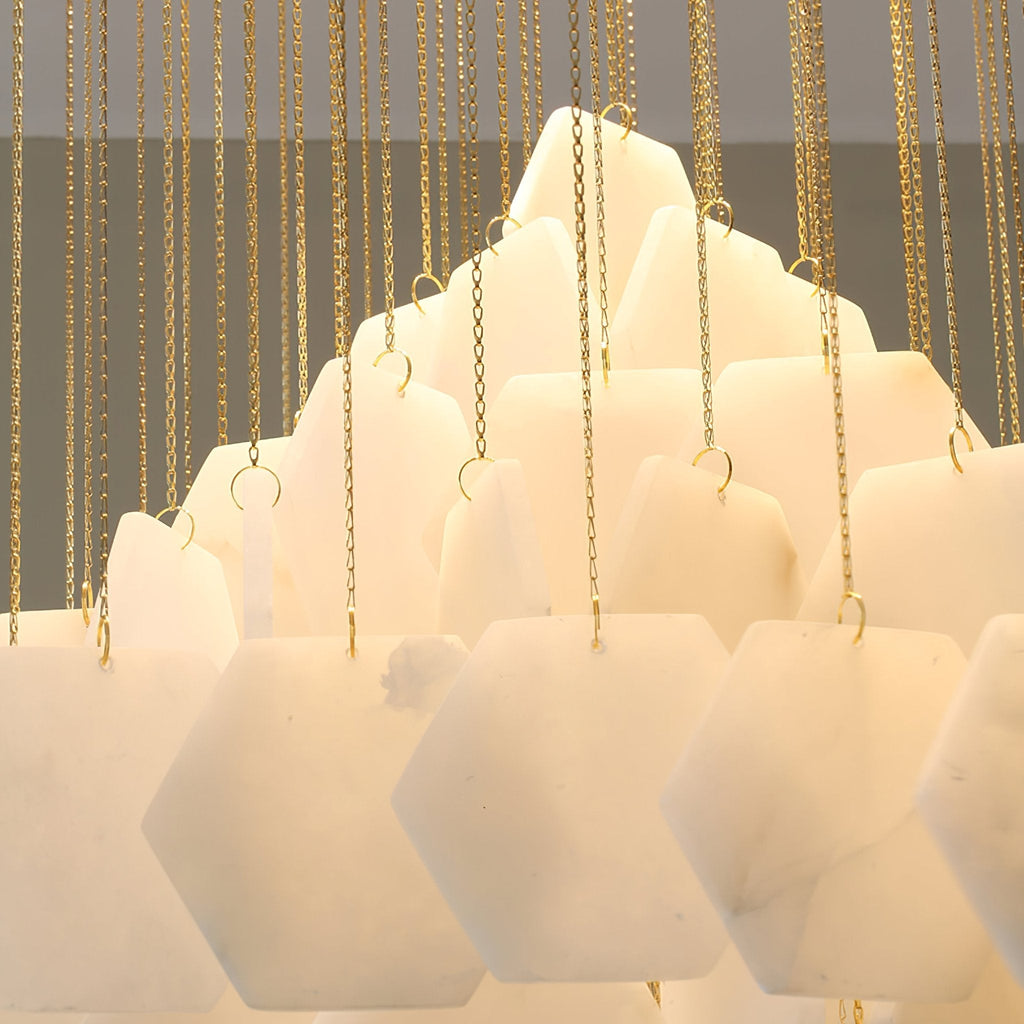 Шестигранная каскадная люстра Alabaster