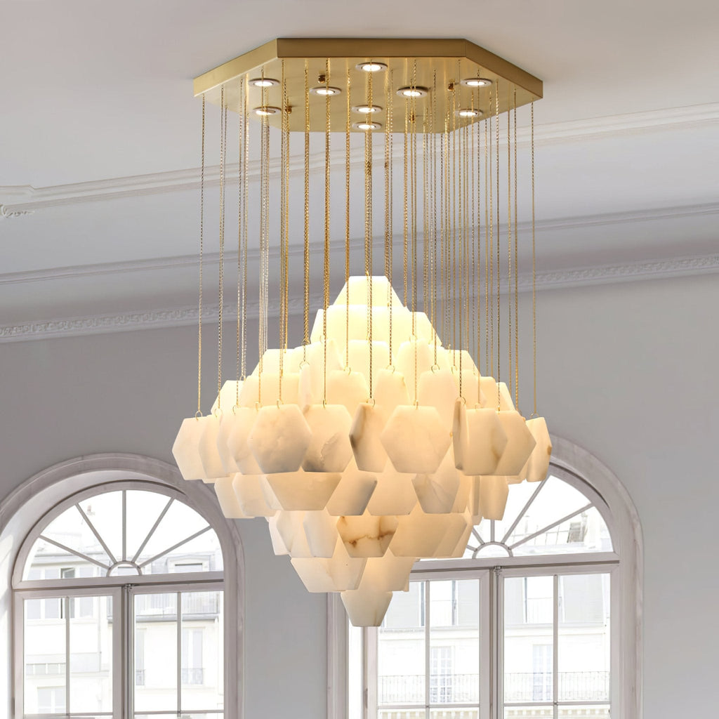 Шестигранная каскадная люстра Alabaster
