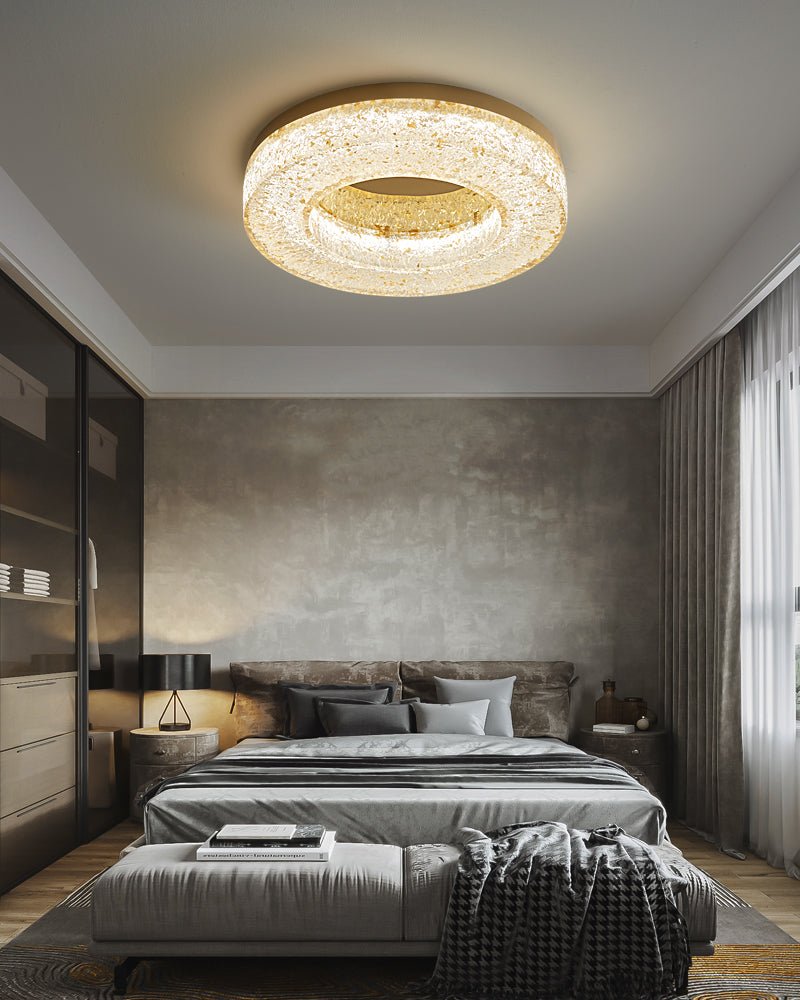 Ice Crack Circle Ceiling Lamp