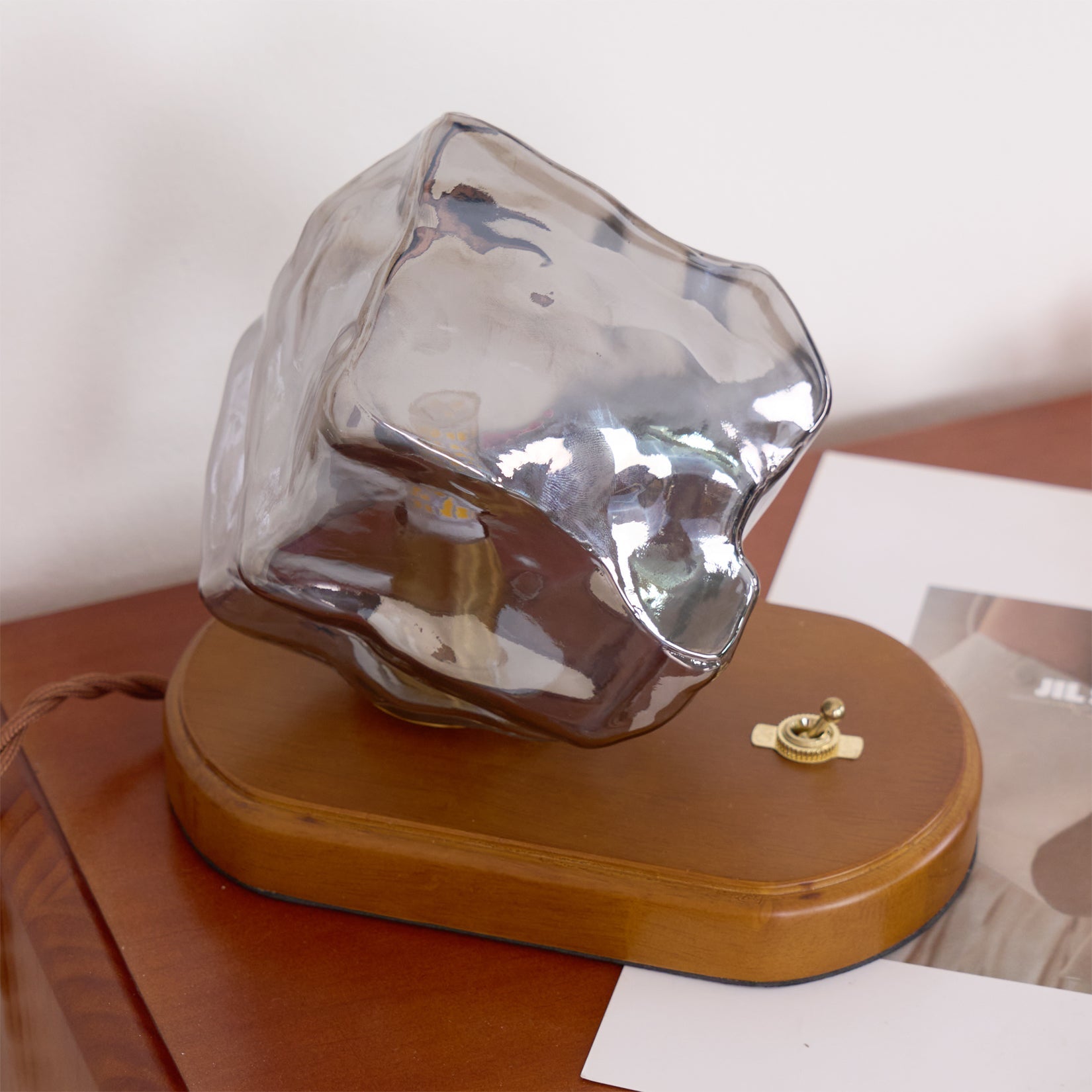 Настільна лампа Ice Stone Glass