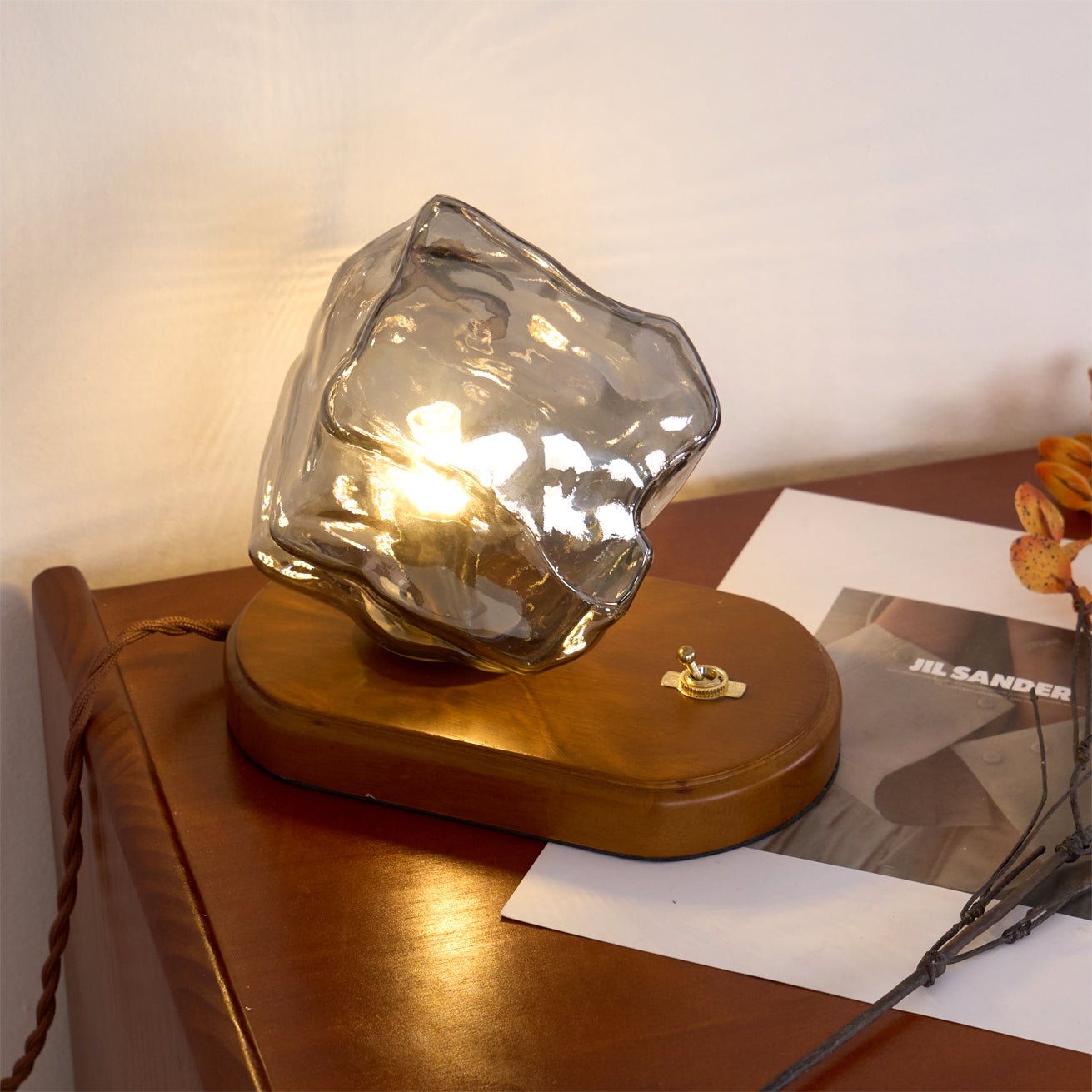 Настільна лампа Ice Stone Glass