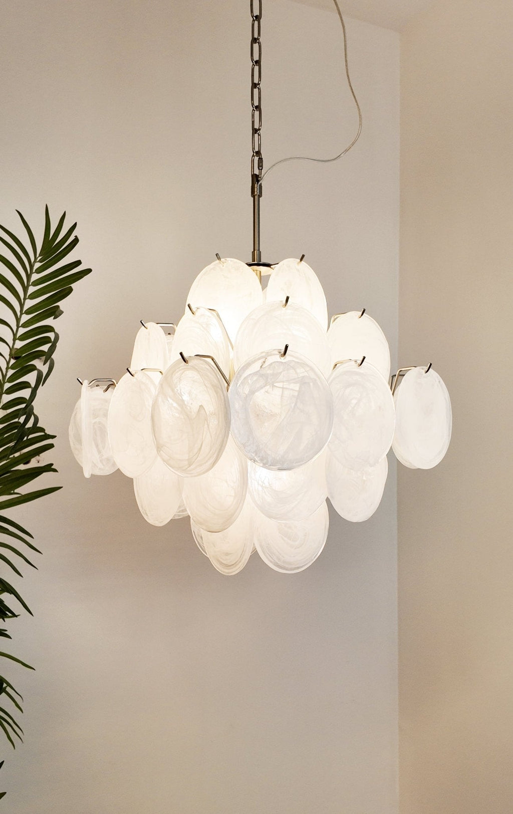 Люстра Isadora Murano White Disc