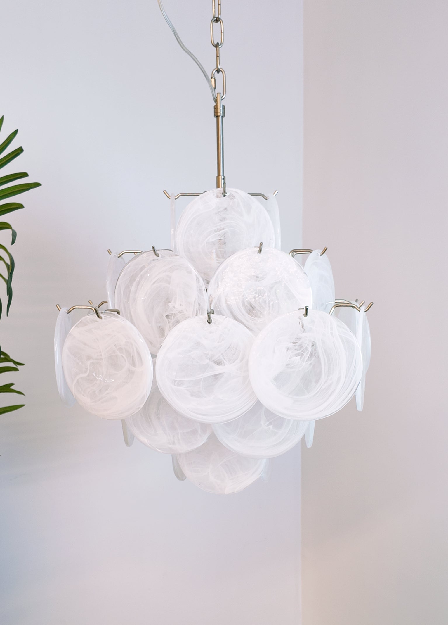 Люстра Isadora Murano White Disc