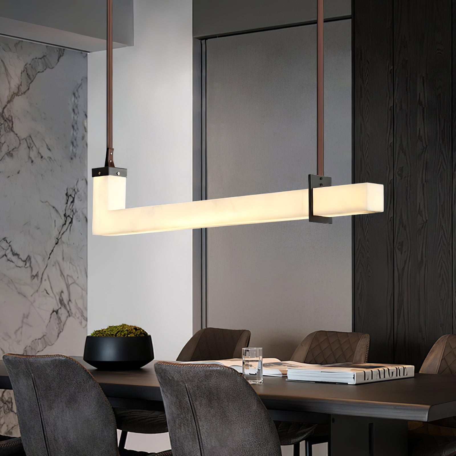 Підвісний світильник L-Axis Alabaster