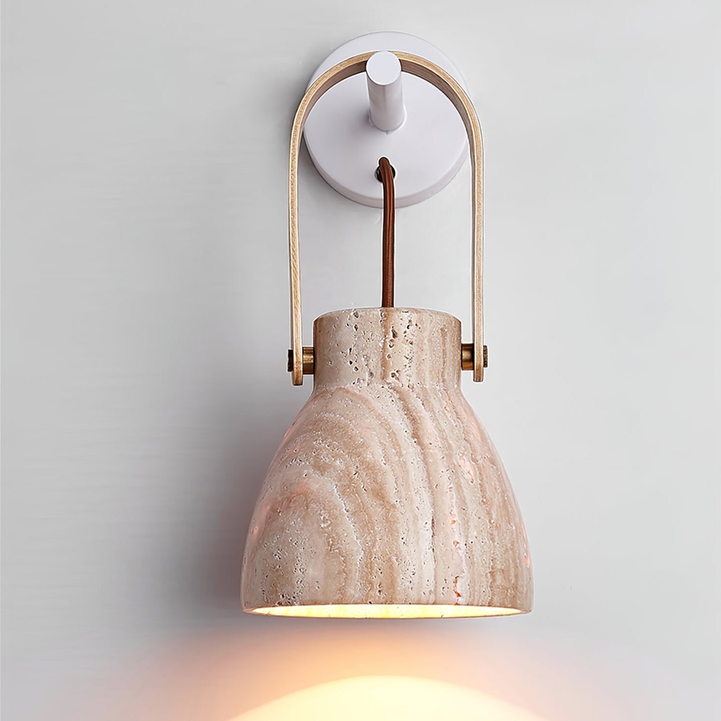 Lanta Arc Stone Sconce