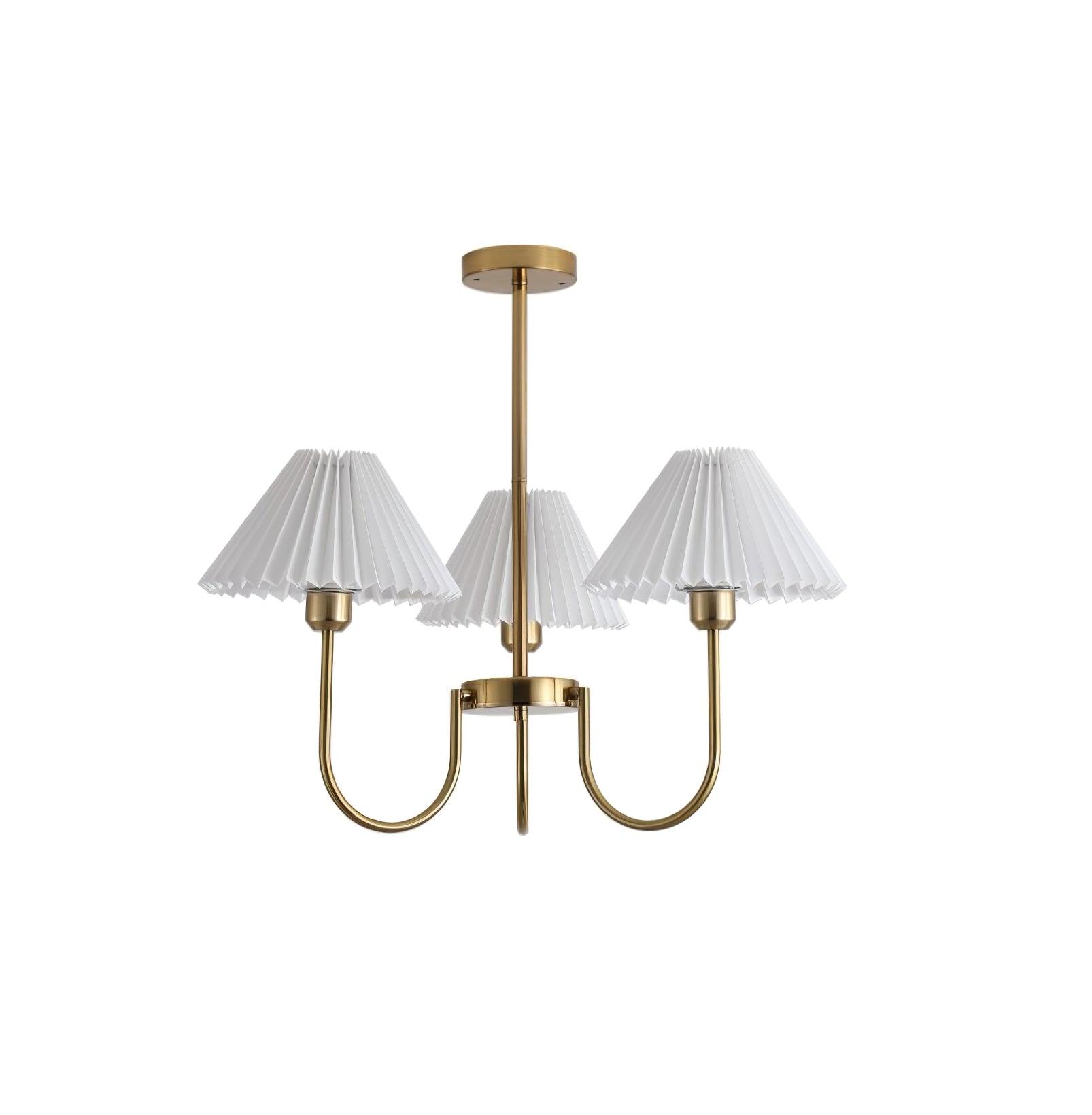 Lenore Pleated Chandelier - DEPRIMO