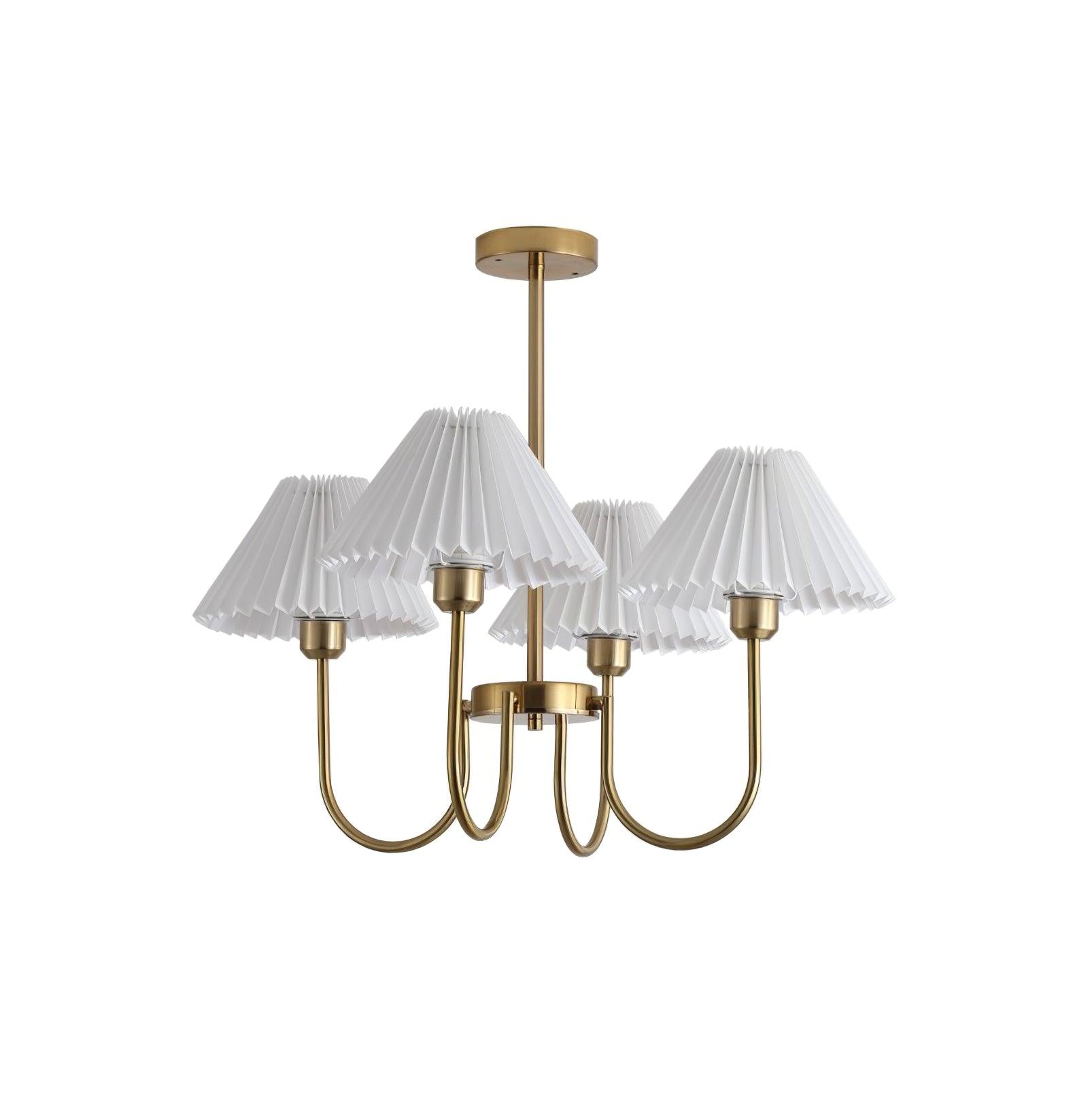 Lenore Pleated Chandelier - DEPRIMO