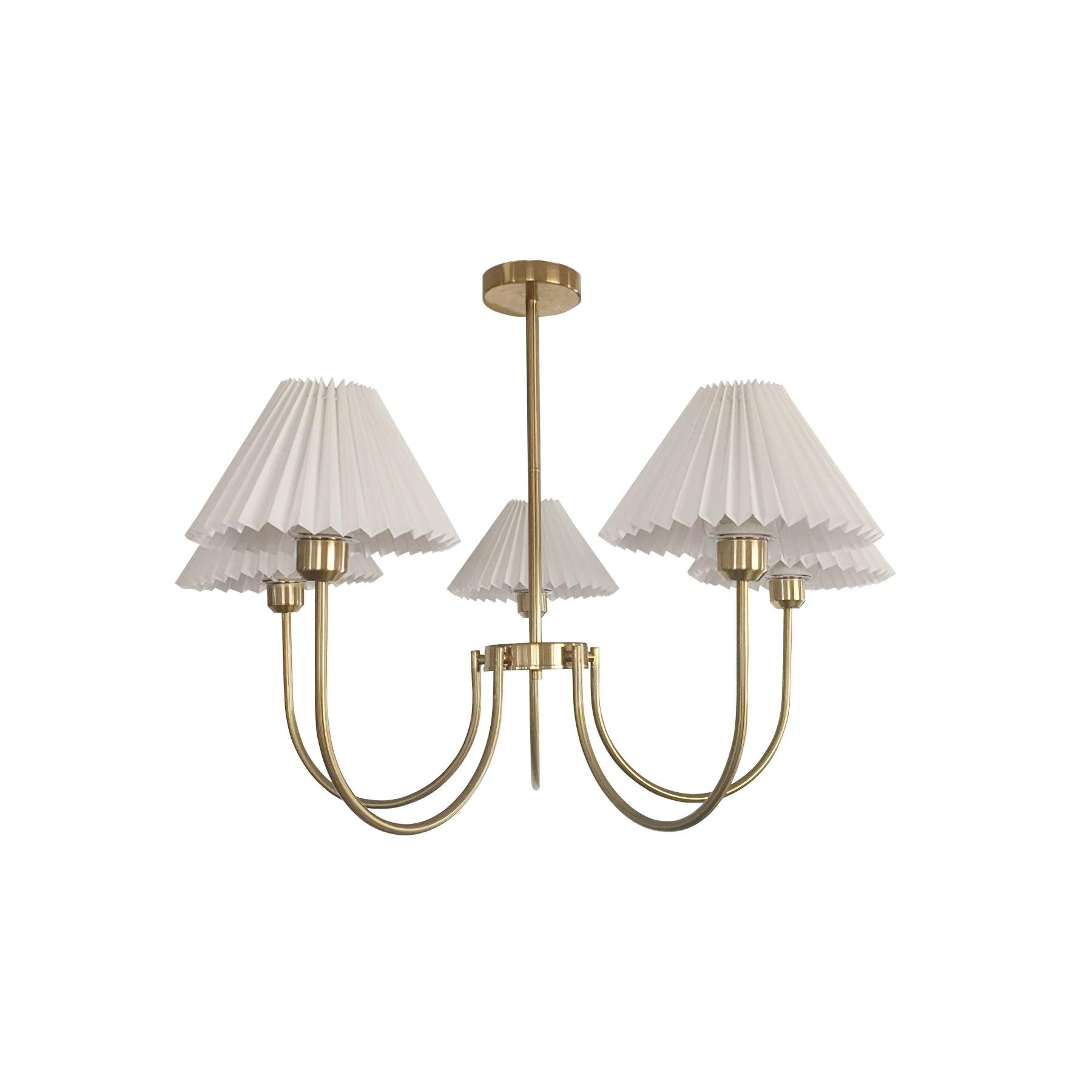 Lenore Pleated Chandelier - DEPRIMO