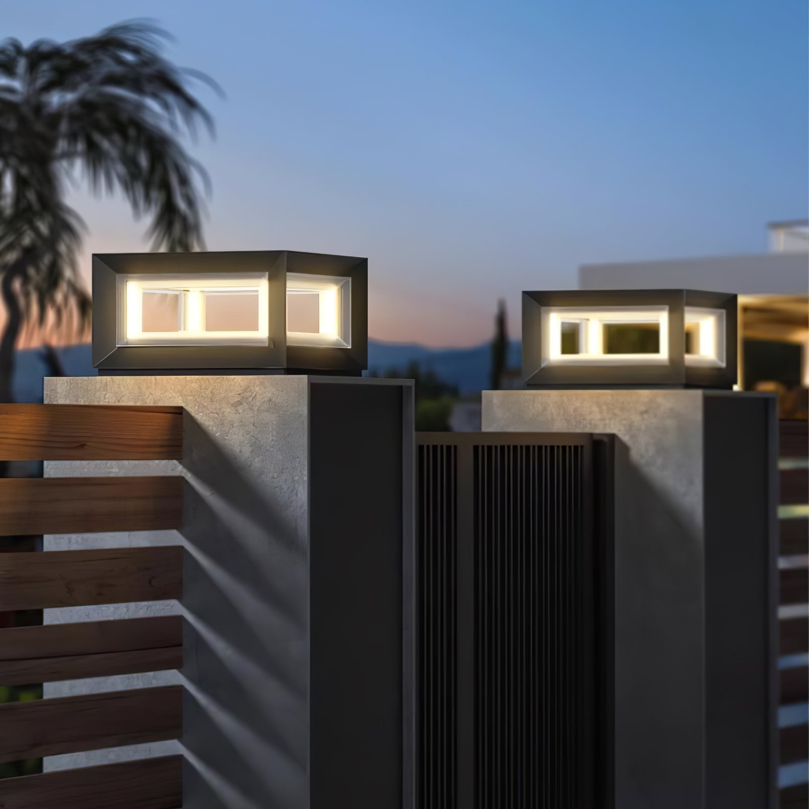 Зовнішній стовпчастий світильник Light Cube