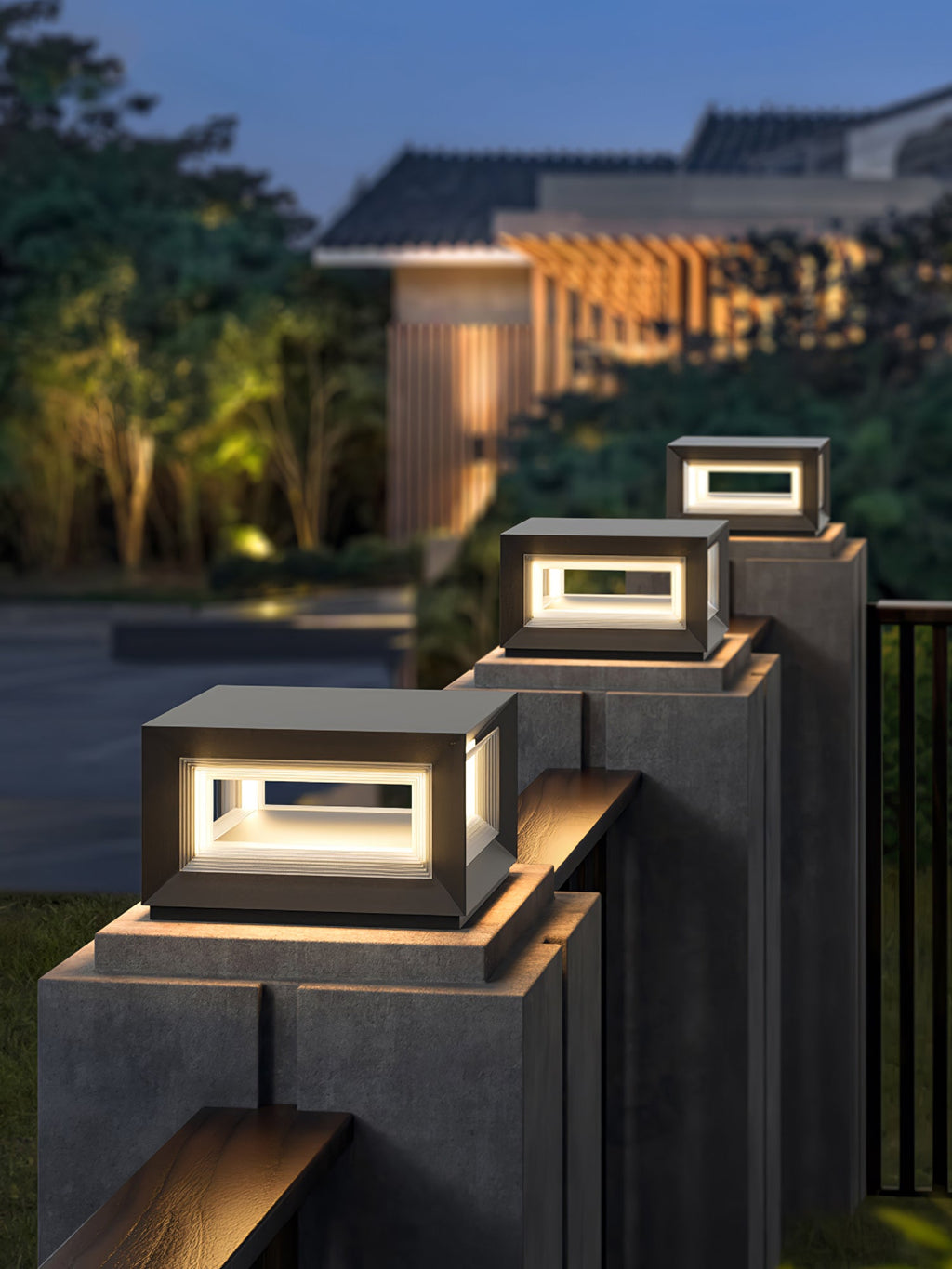 Зовнішній стовпчастий світильник Light Cube