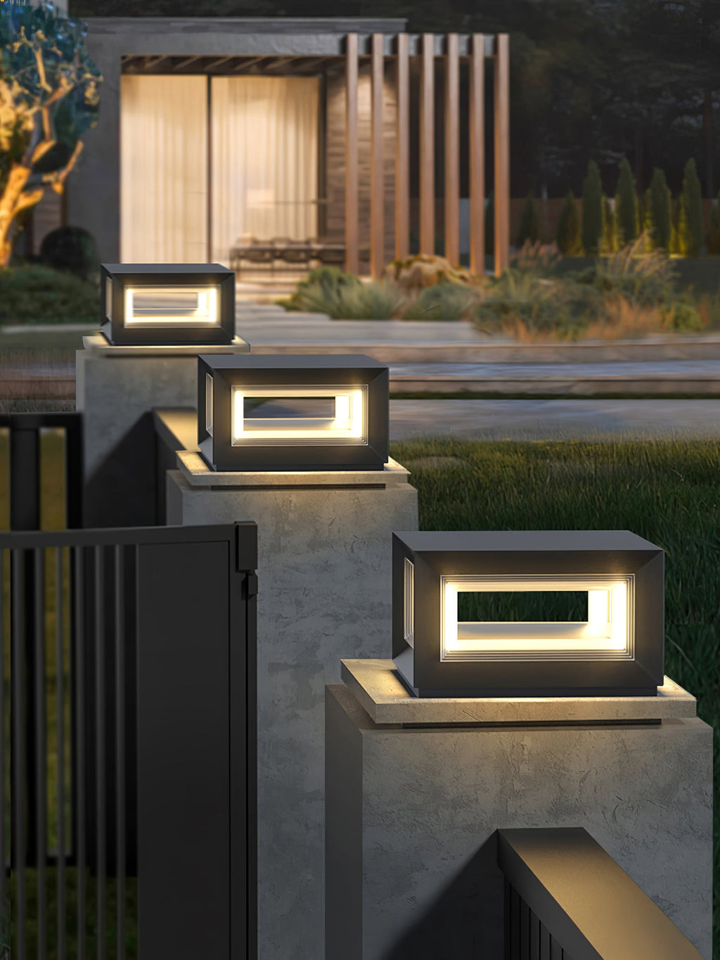 Зовнішній стовпчастий світильник Light Cube