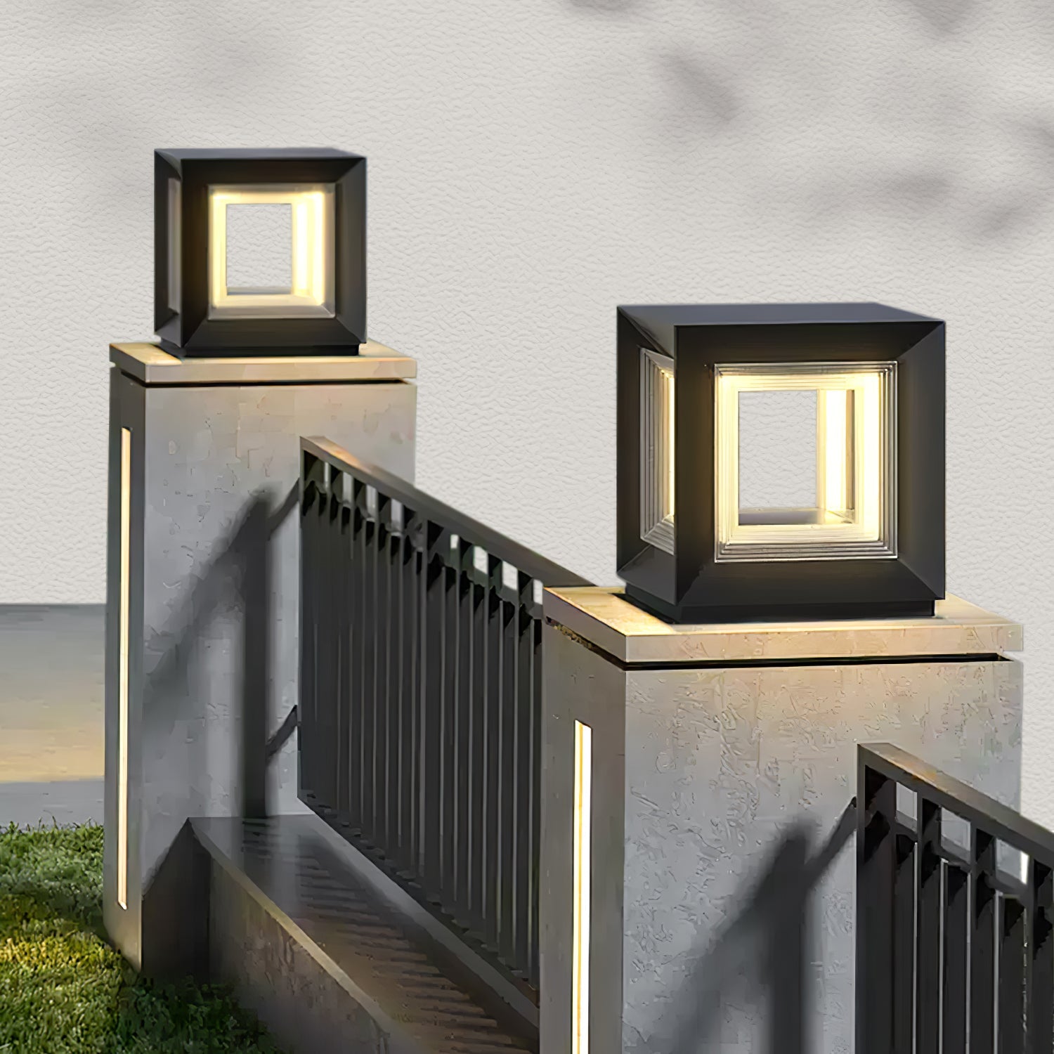 Зовнішній стовпчастий світильник Light Cube