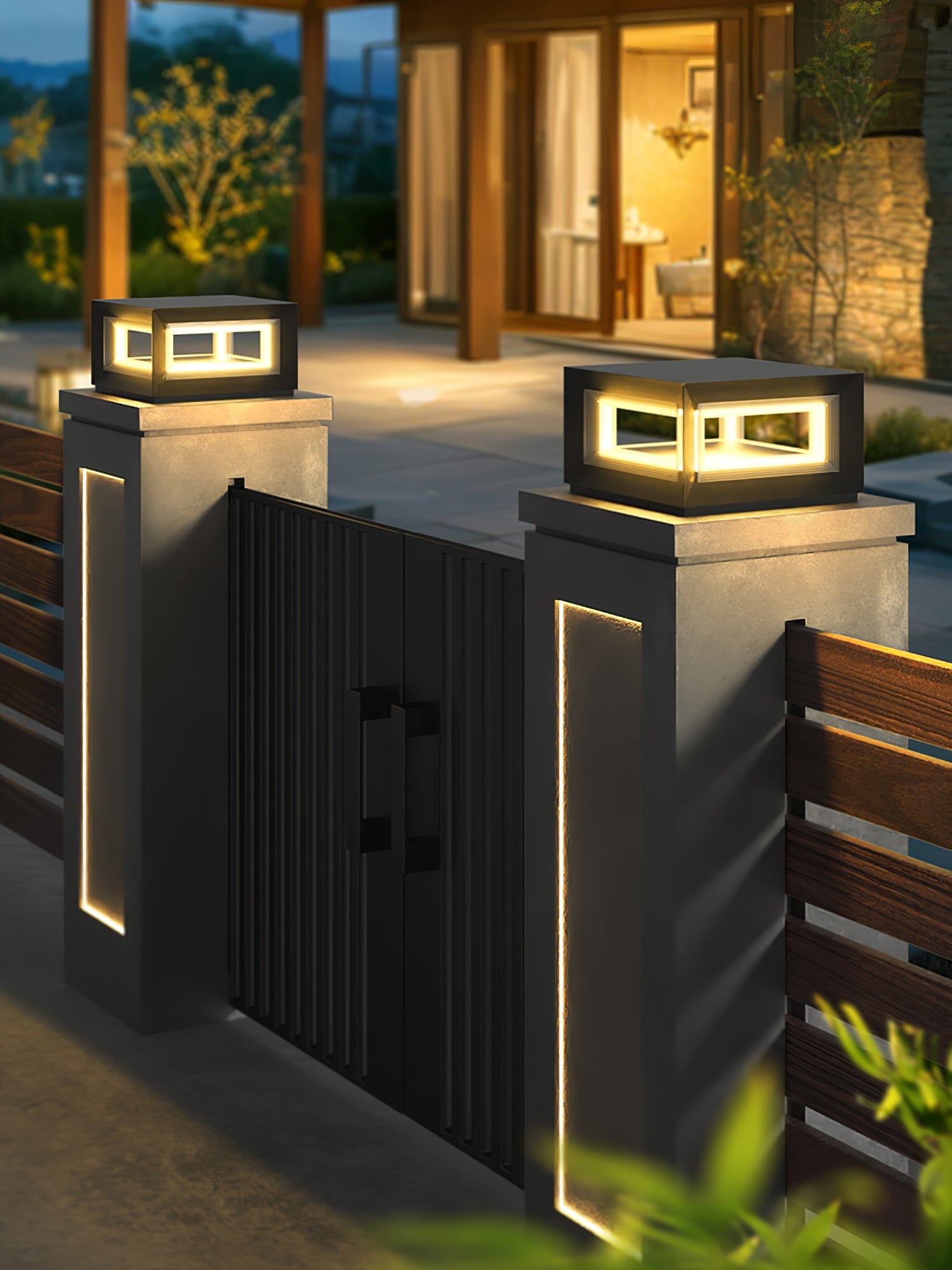 Зовнішній стовпчастий світильник Light Cube