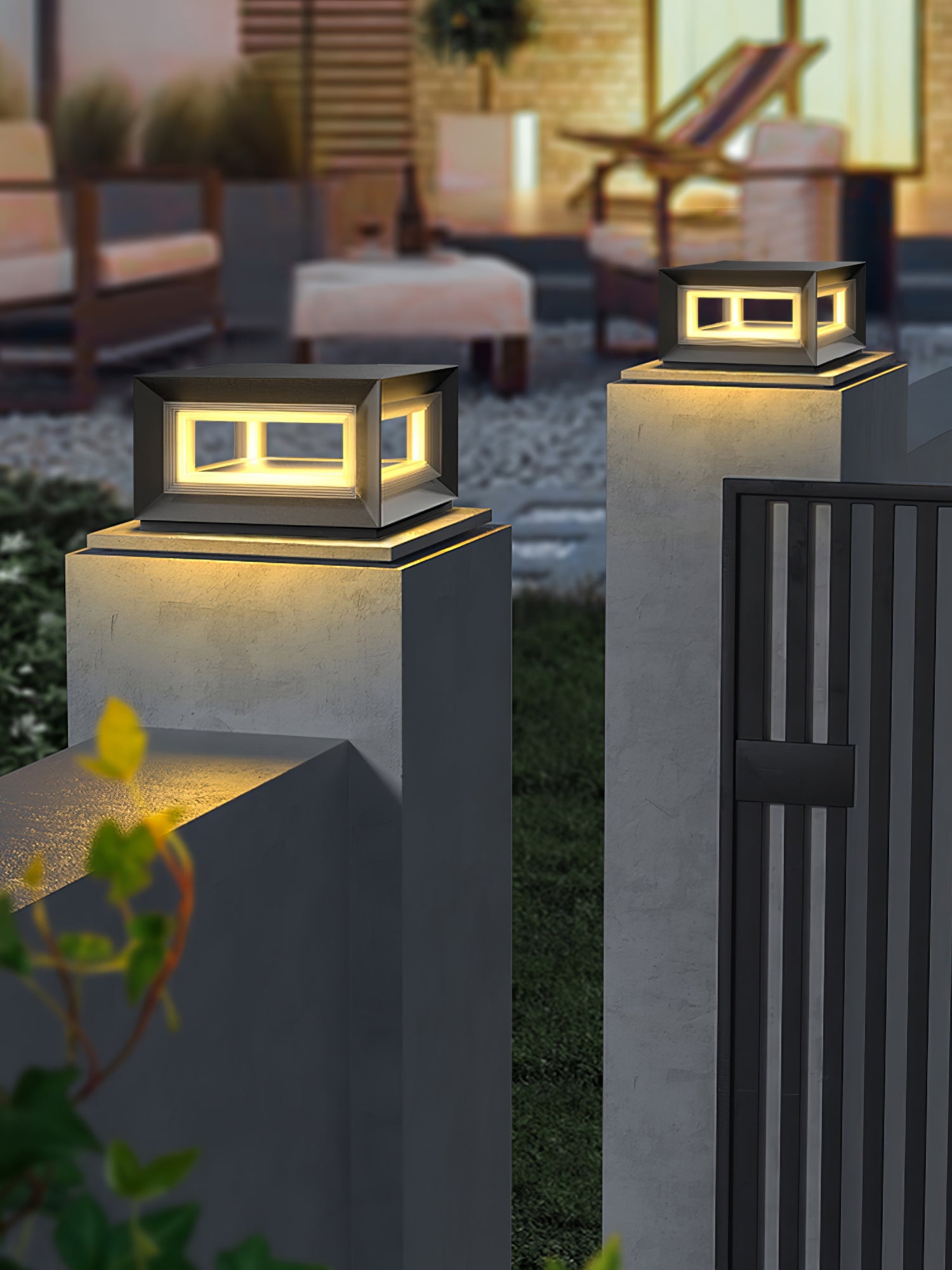 Зовнішній стовпчастий світильник Light Cube