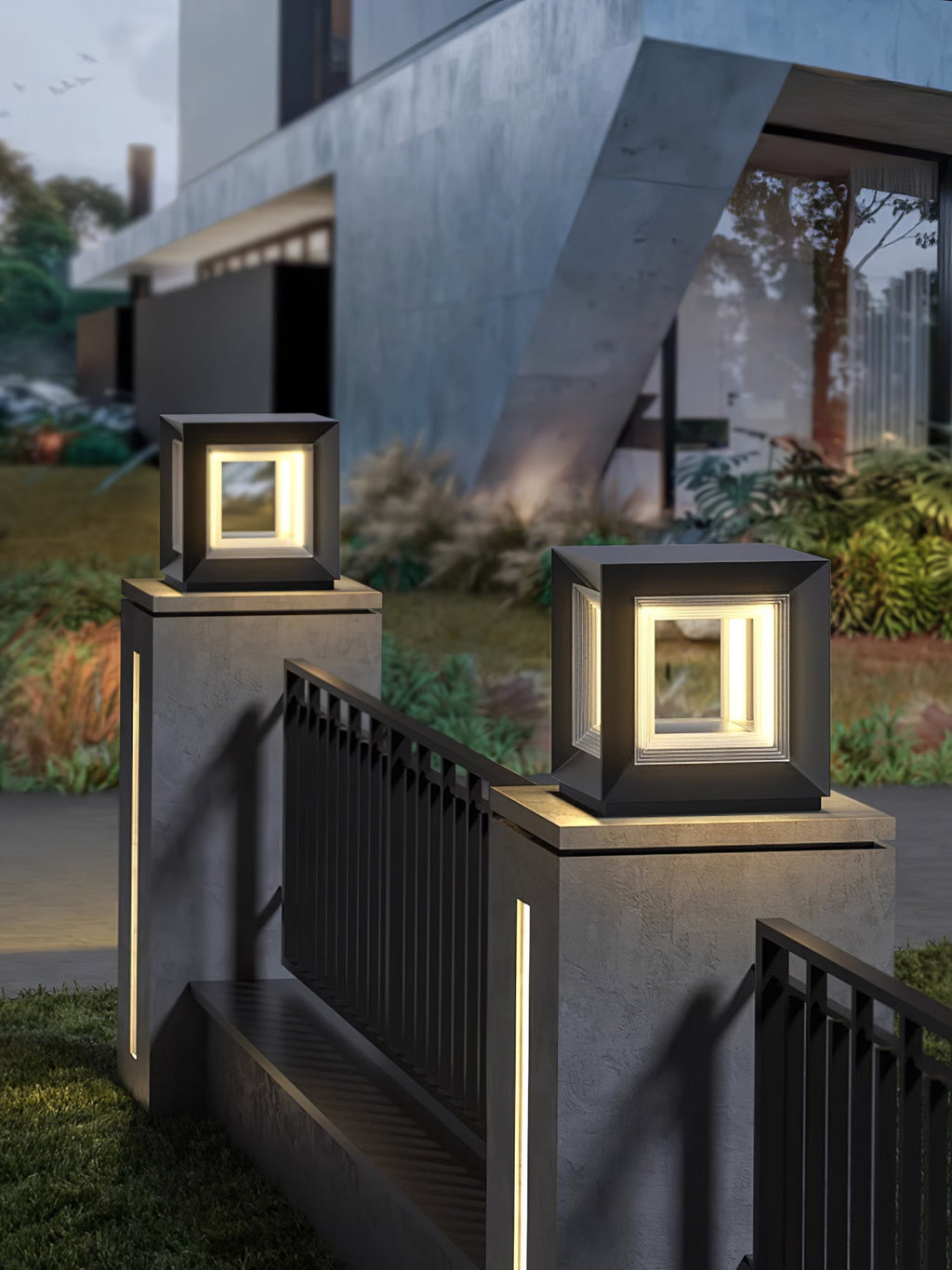 Зовнішній стовпчастий світильник Light Cube