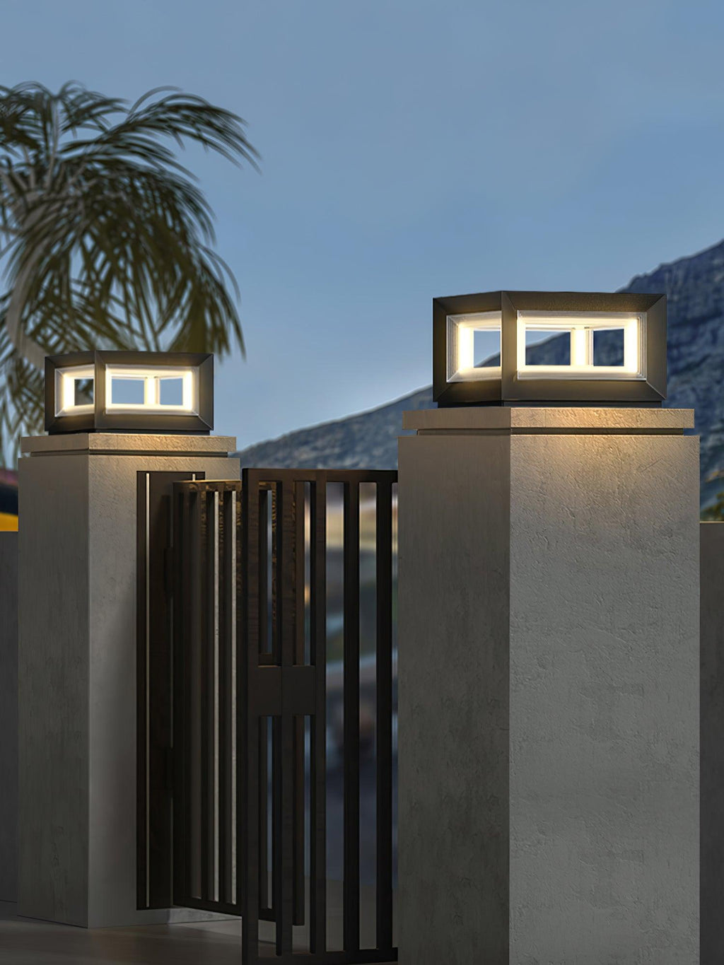 Зовнішній стовпчастий світильник Light Cube