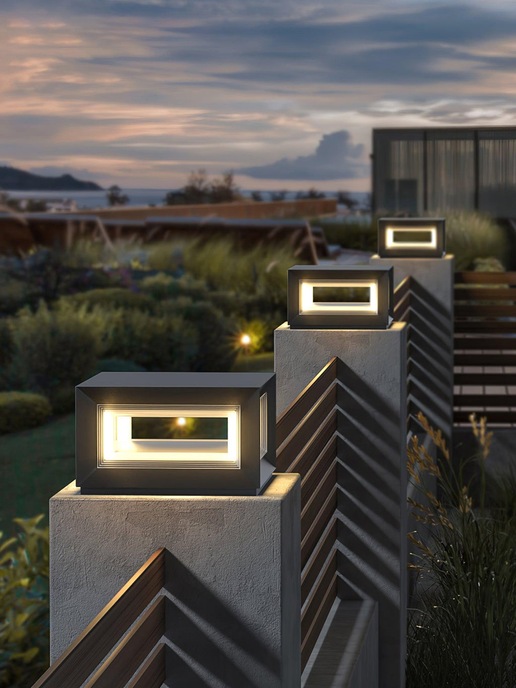 Зовнішній стовпчастий світильник Light Cube