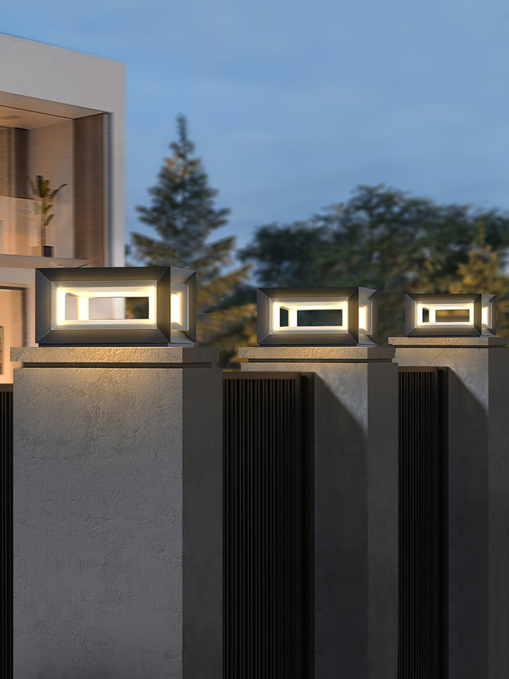Зовнішній стовпчастий світильник Light Cube