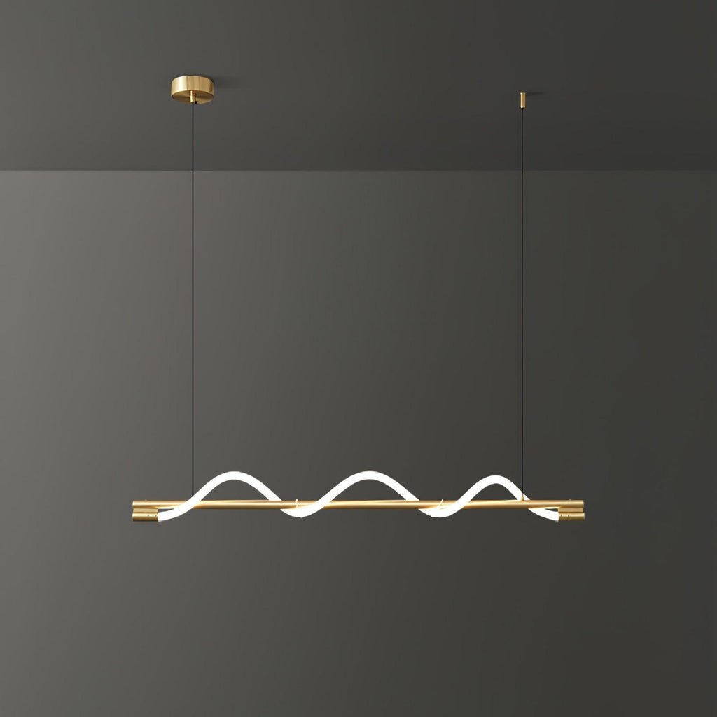 Linear Curve Island Pendant Lamp - DEPRIMO