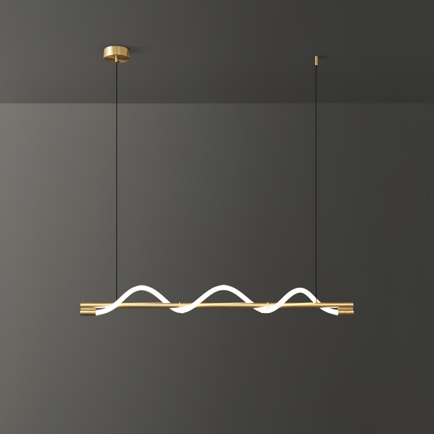 Linear Curve Island Pendant Lamp - DEPRIMO