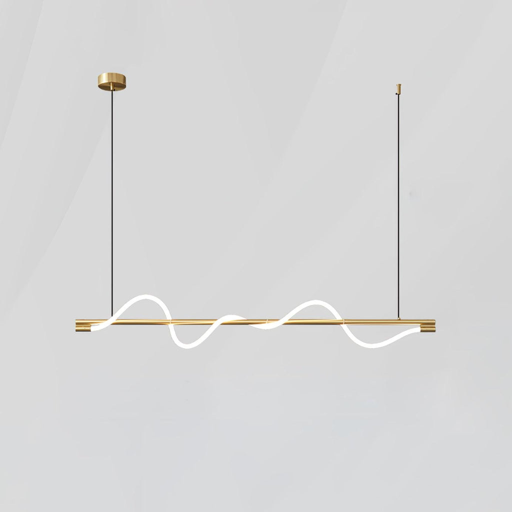 Острівний підвісний світильник Linear Curve