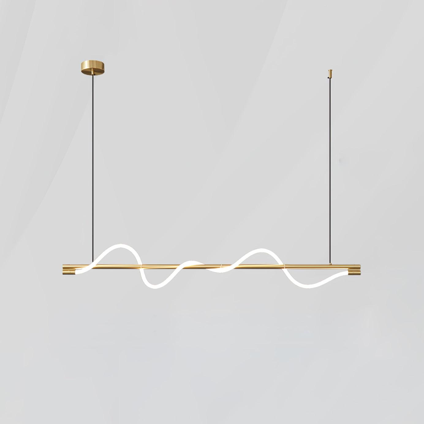Острівний підвісний світильник Linear Curve