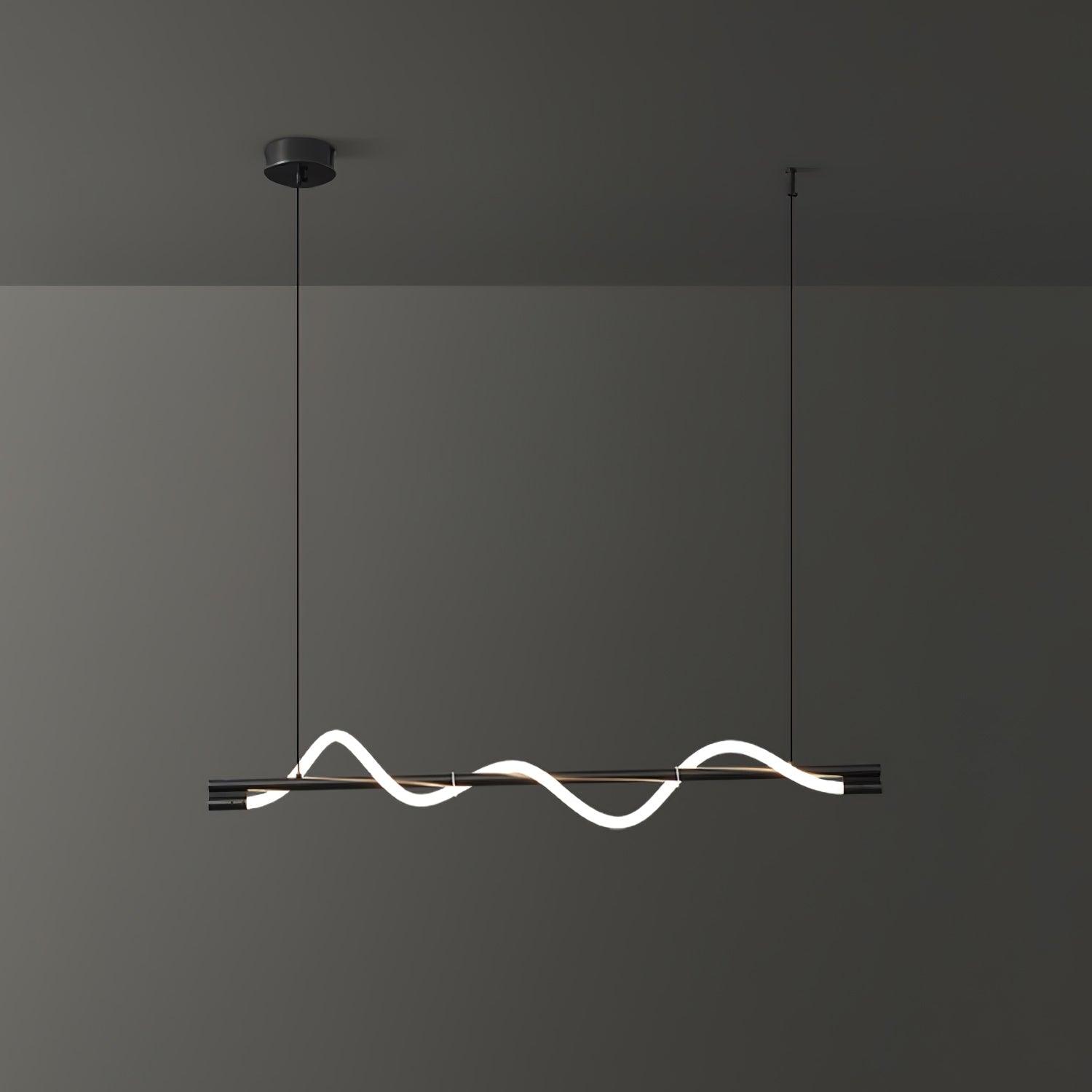 Linear Curve Island Pendant Lamp - DEPRIMO