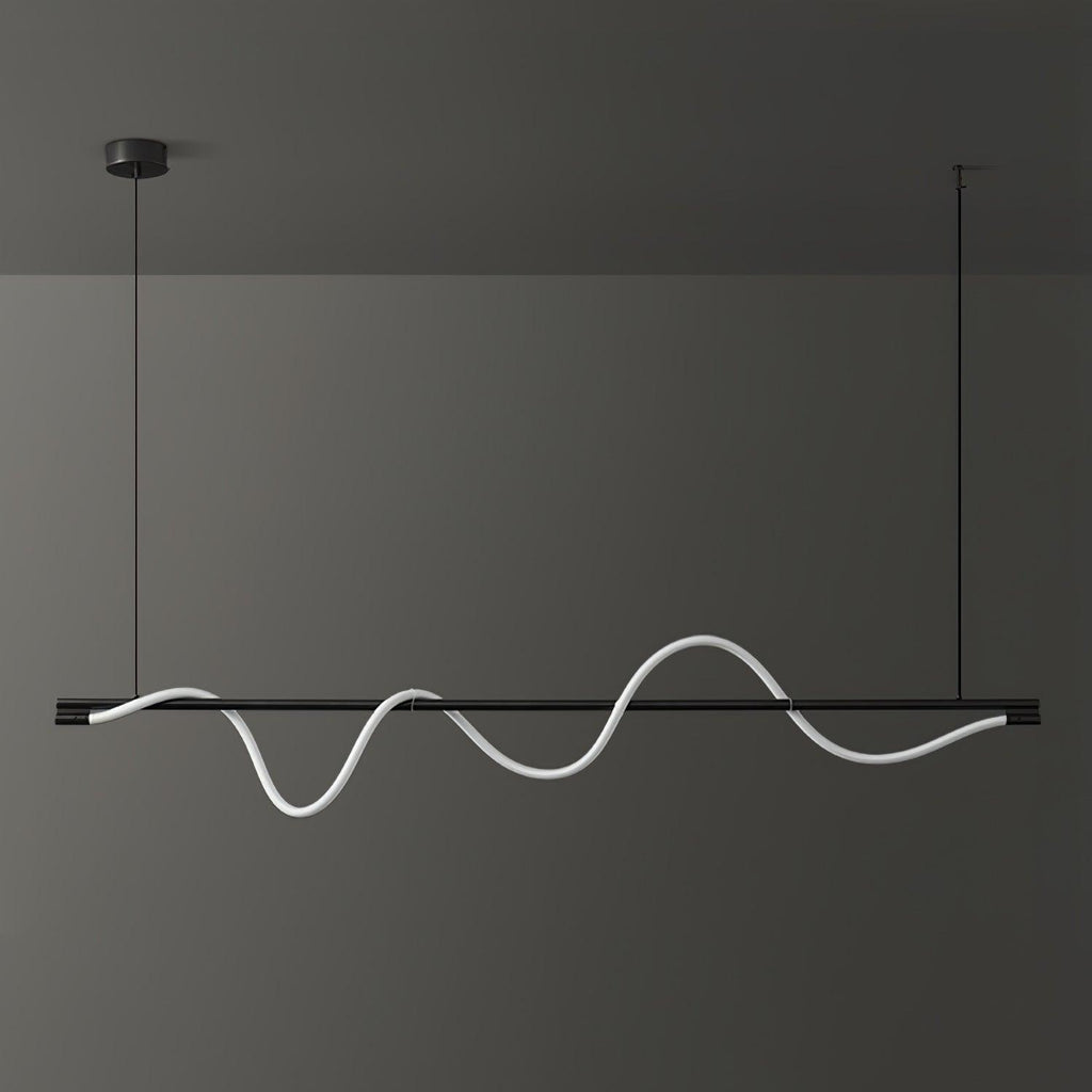 Острівний підвісний світильник Linear Curve