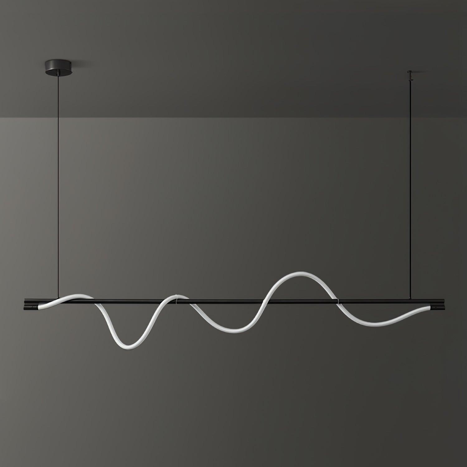Острівний підвісний світильник Linear Curve