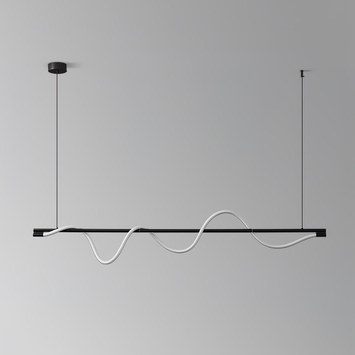 Острівний підвісний світильник Linear Curve