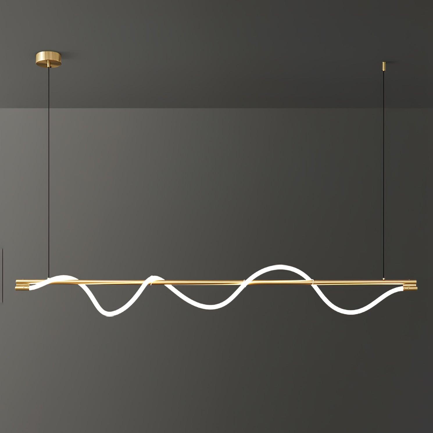 Linear Curve Island Pendant Lamp - DEPRIMO