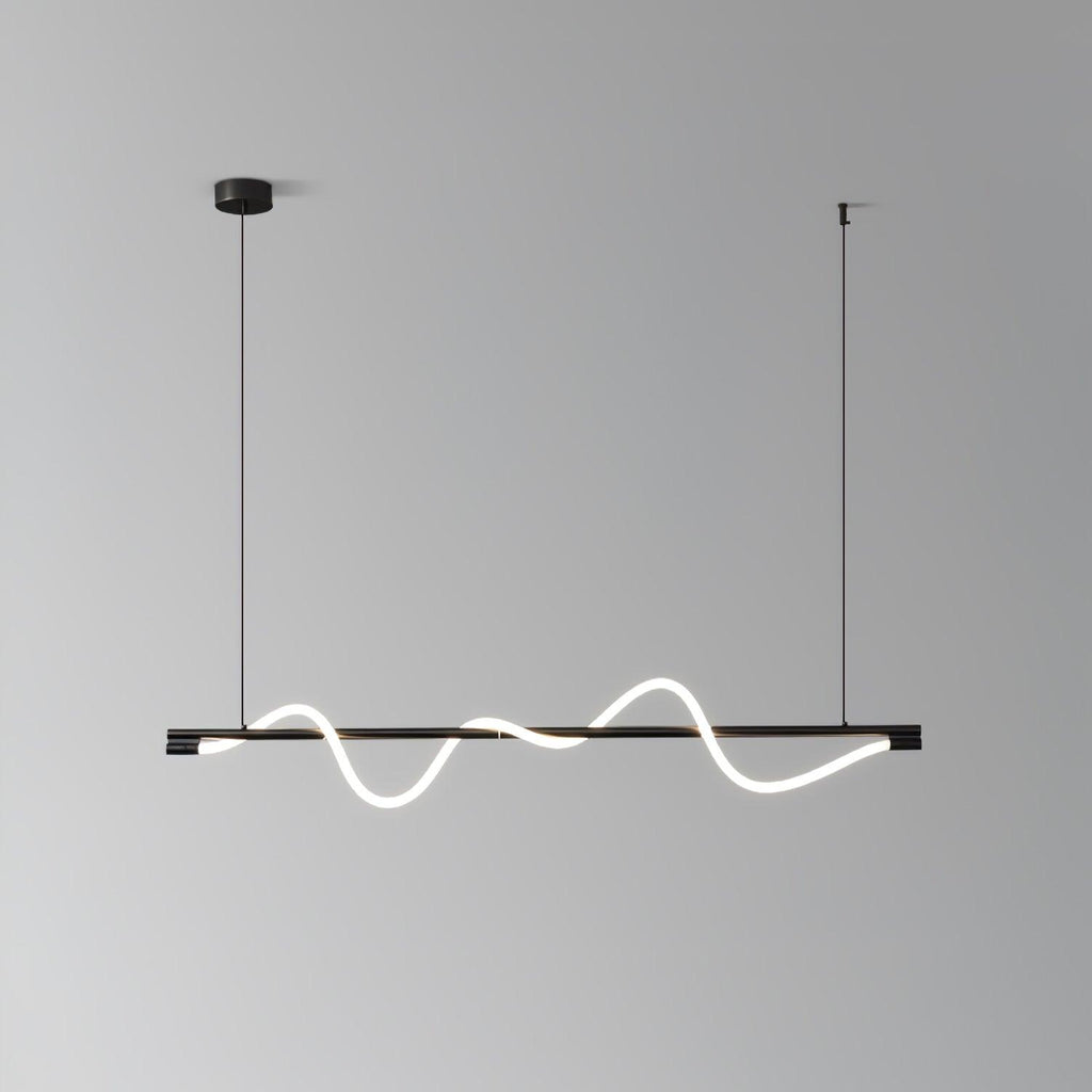 Острівний підвісний світильник Linear Curve
