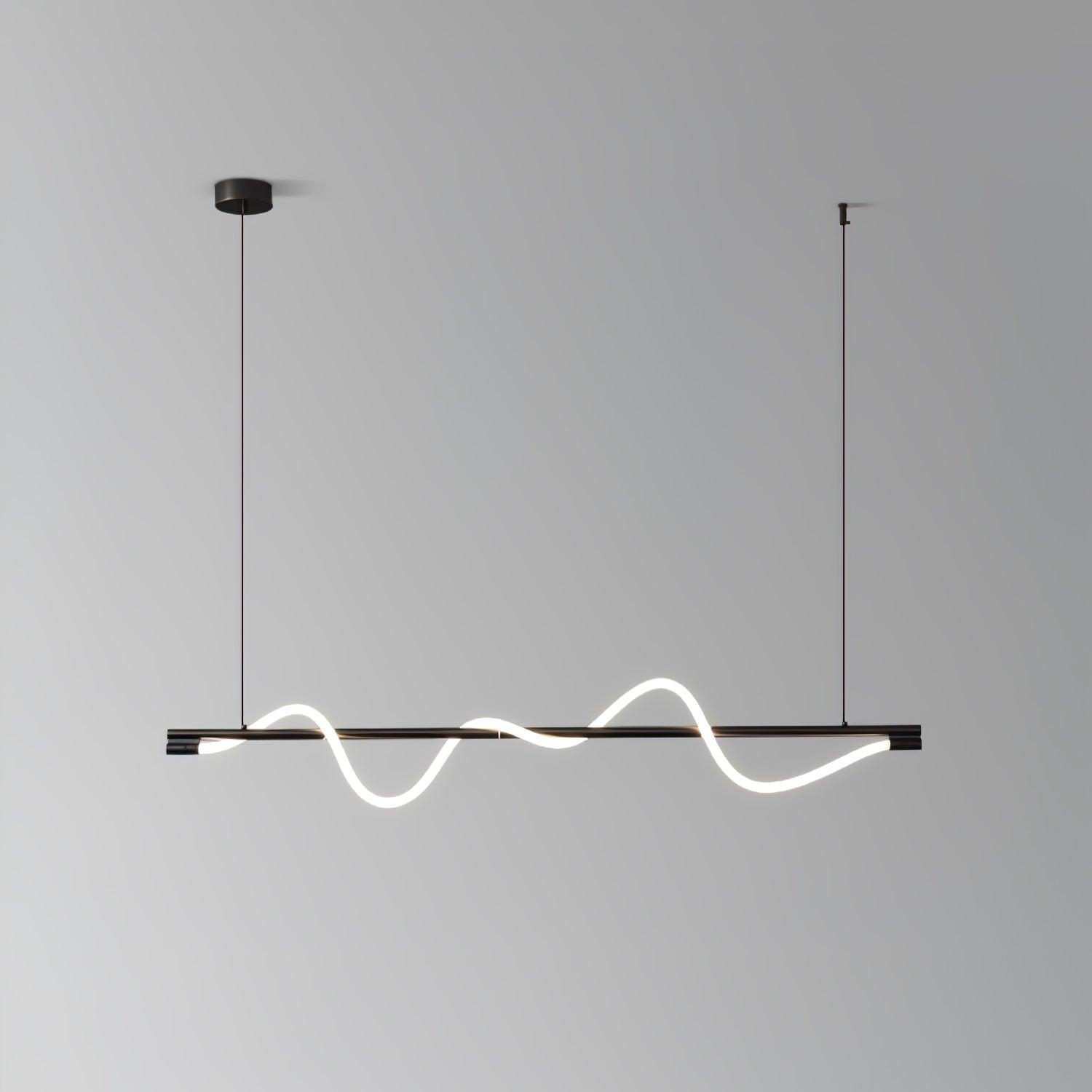 Острівний підвісний світильник Linear Curve