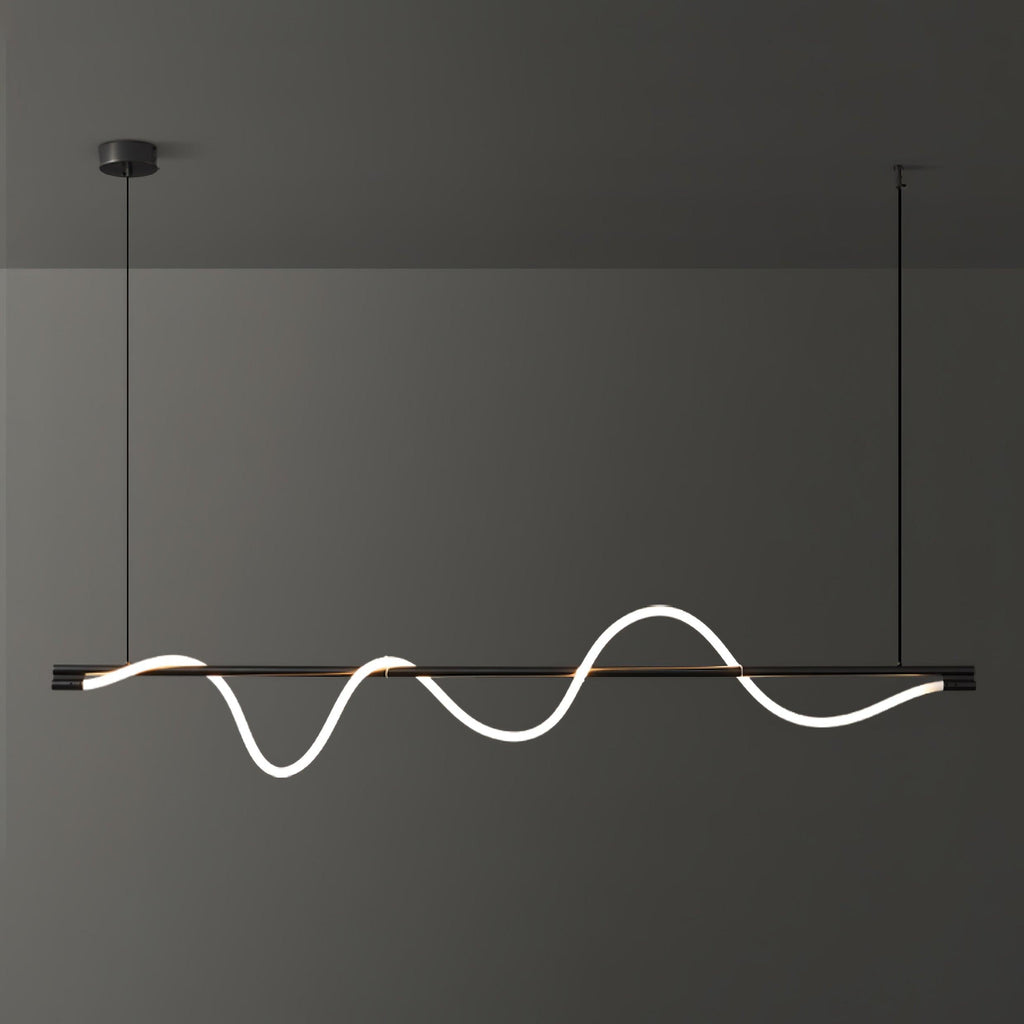 Острівний підвісний світильник Linear Curve