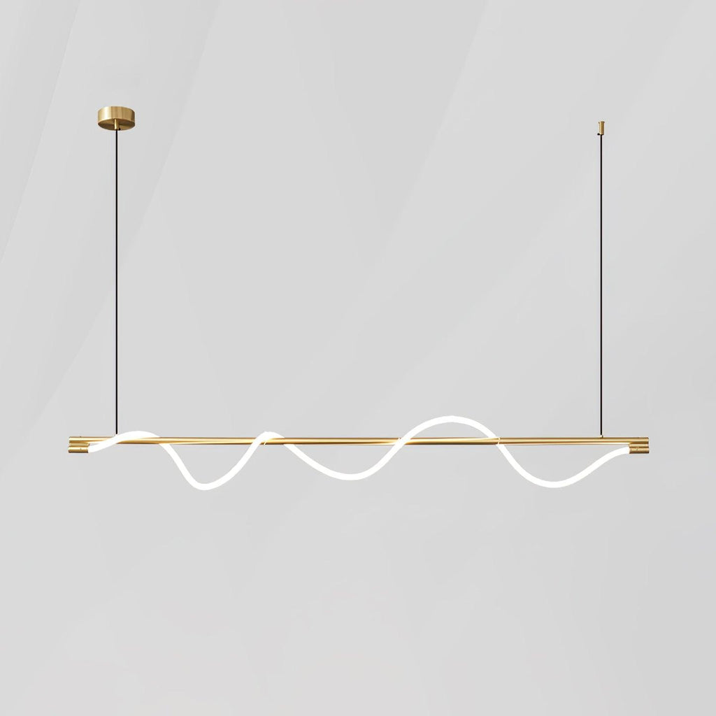Острівний підвісний світильник Linear Curve
