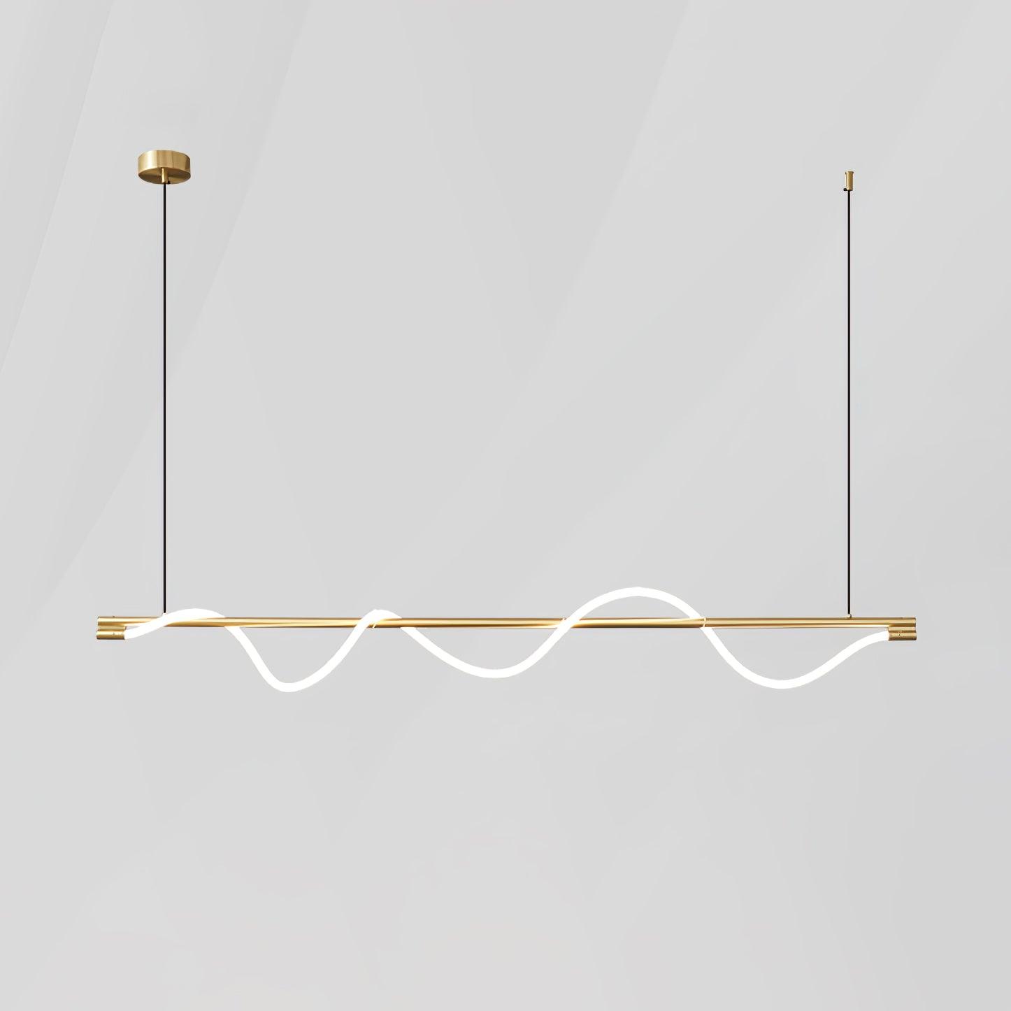 Острівний підвісний світильник Linear Curve