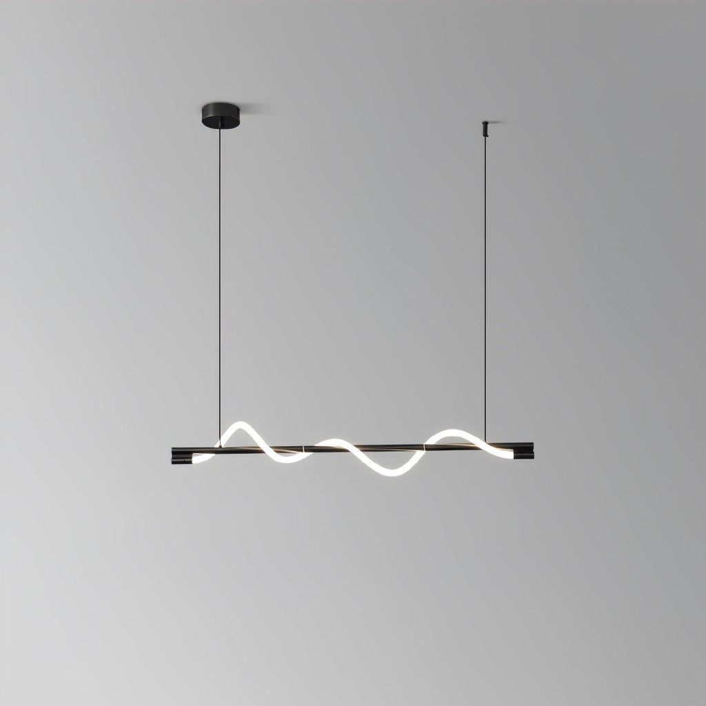 Острівний підвісний світильник Linear Curve