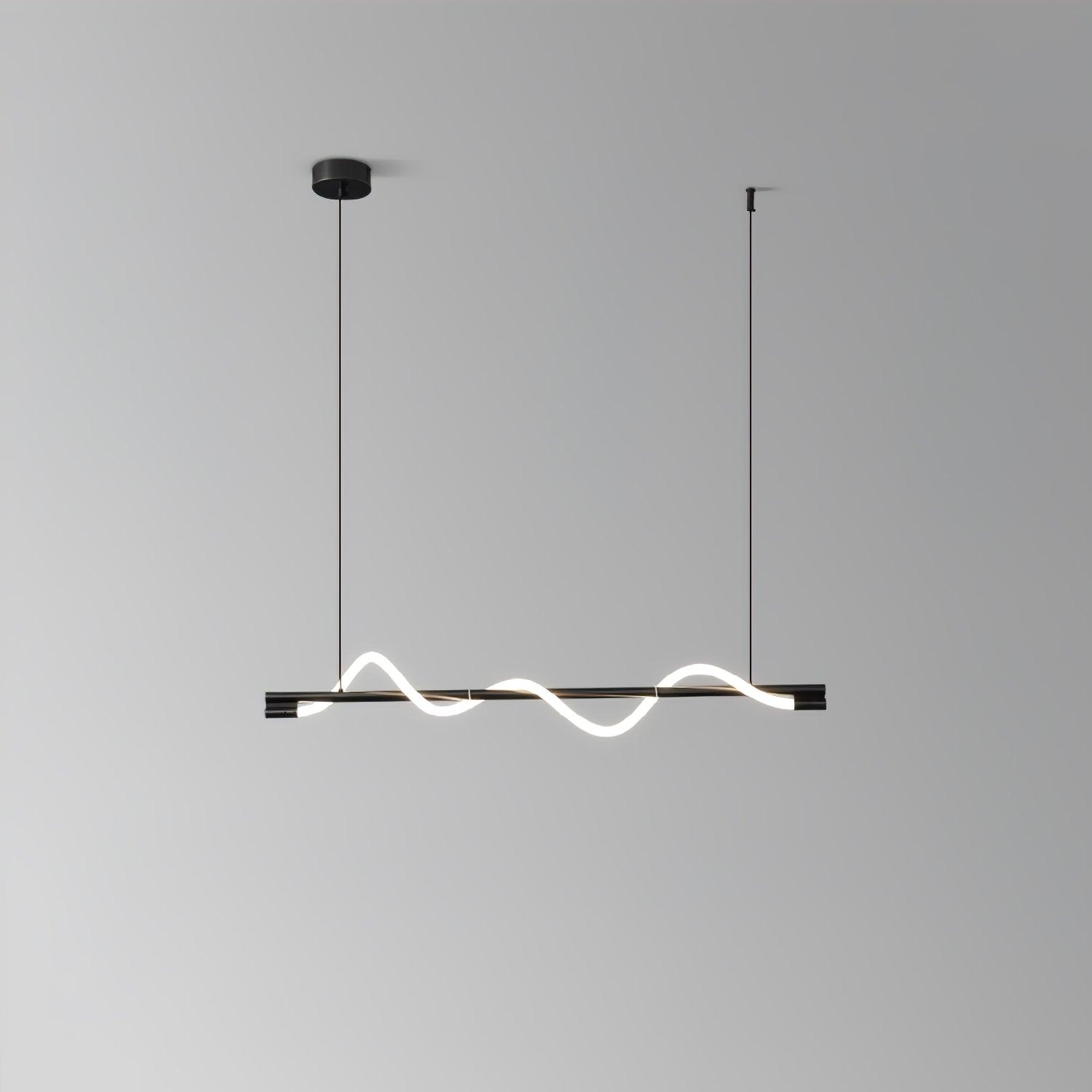 Острівний підвісний світильник Linear Curve