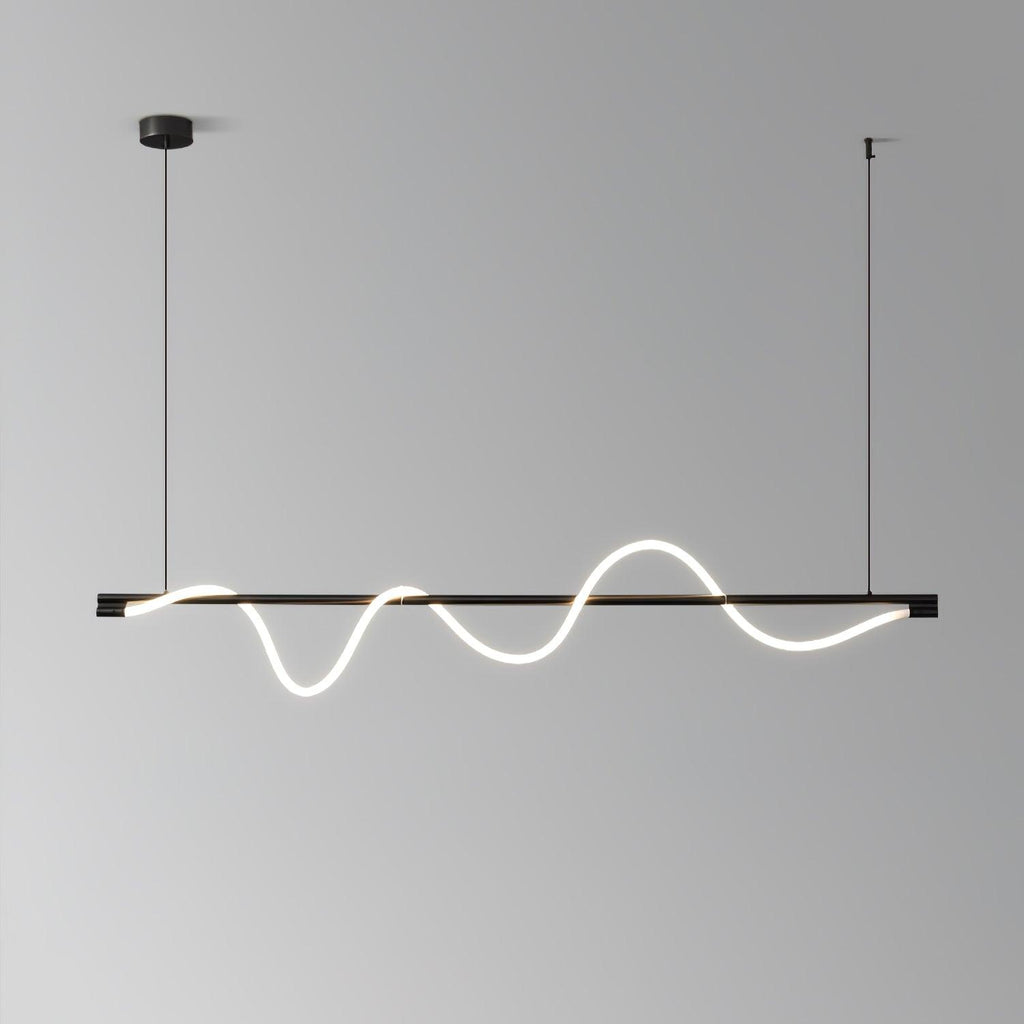 Острівний підвісний світильник Linear Curve