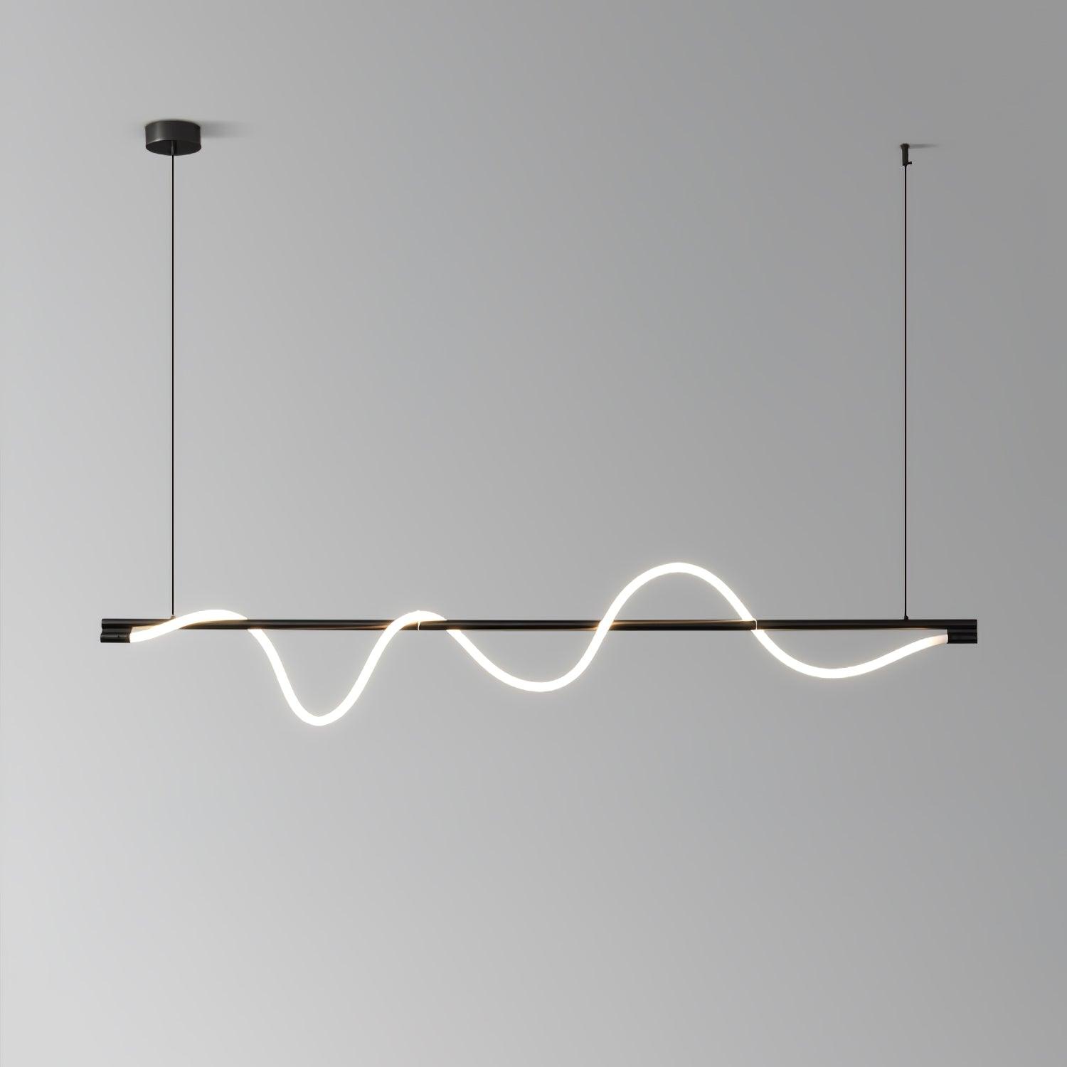 Острівний підвісний світильник Linear Curve